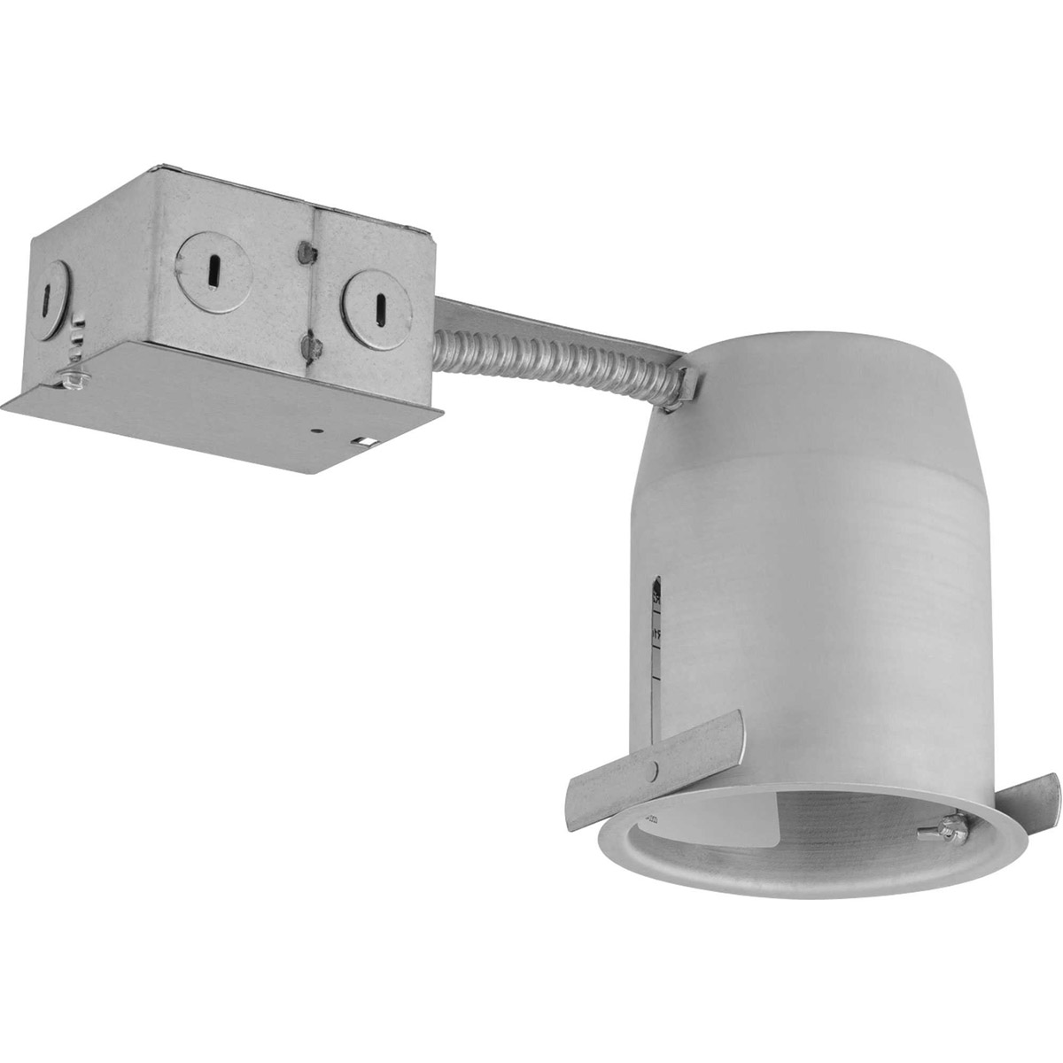 Recessed Lighting Unfinished Recessed Remodel Housing, 4in, Non-IC, Incandescent