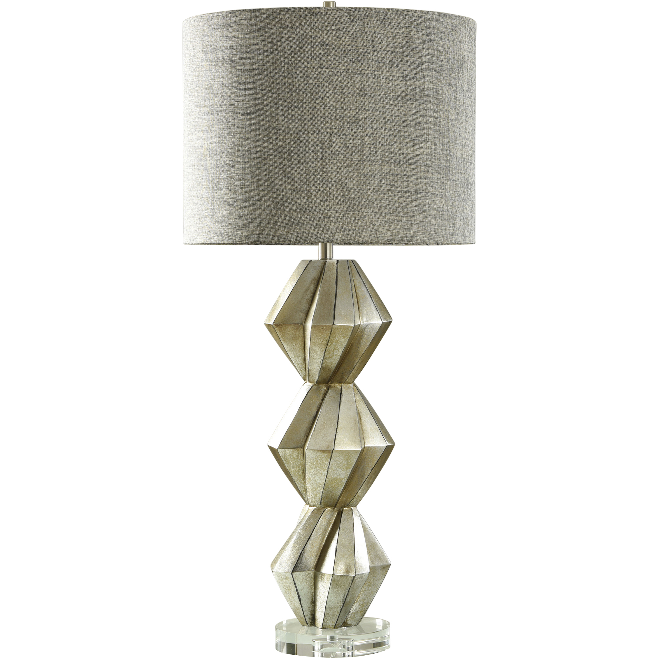Priestly 44.5 inch 150 watt Aged Silver Table Lamp Portable Light 