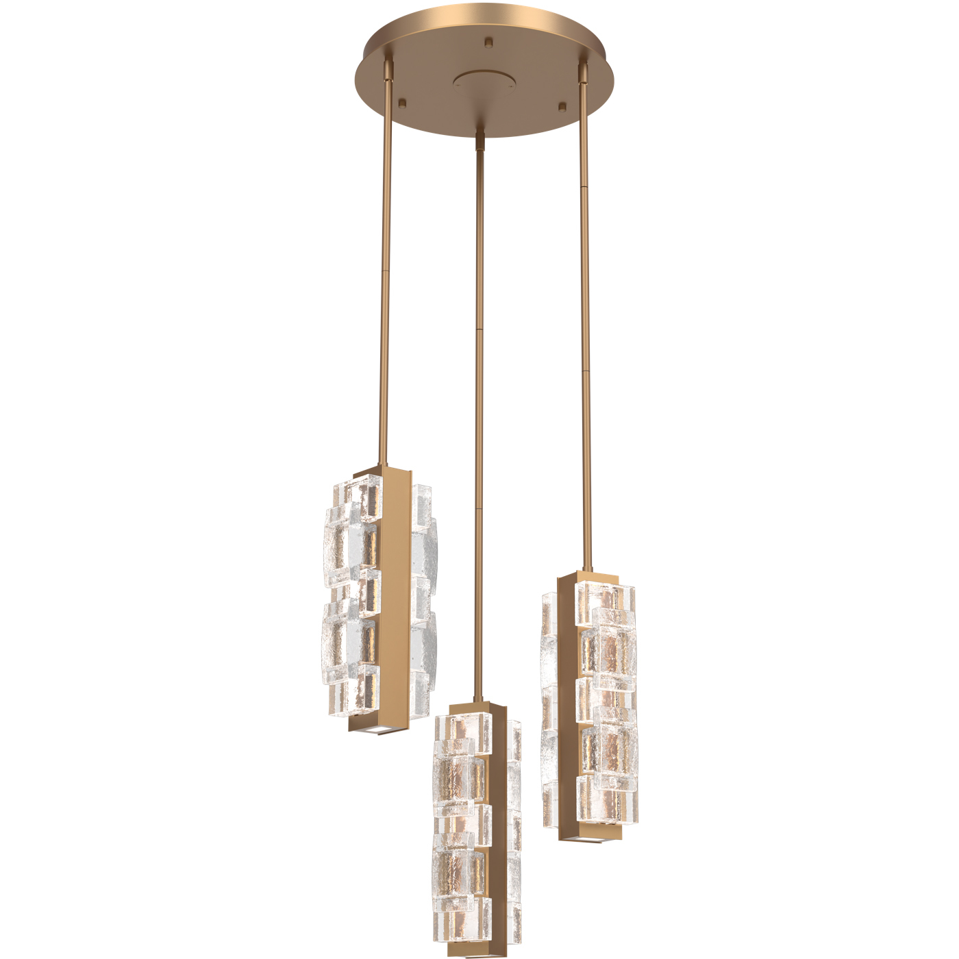 Tessera LED Novel Brass Chandelier Ceiling Light, Multi-Port