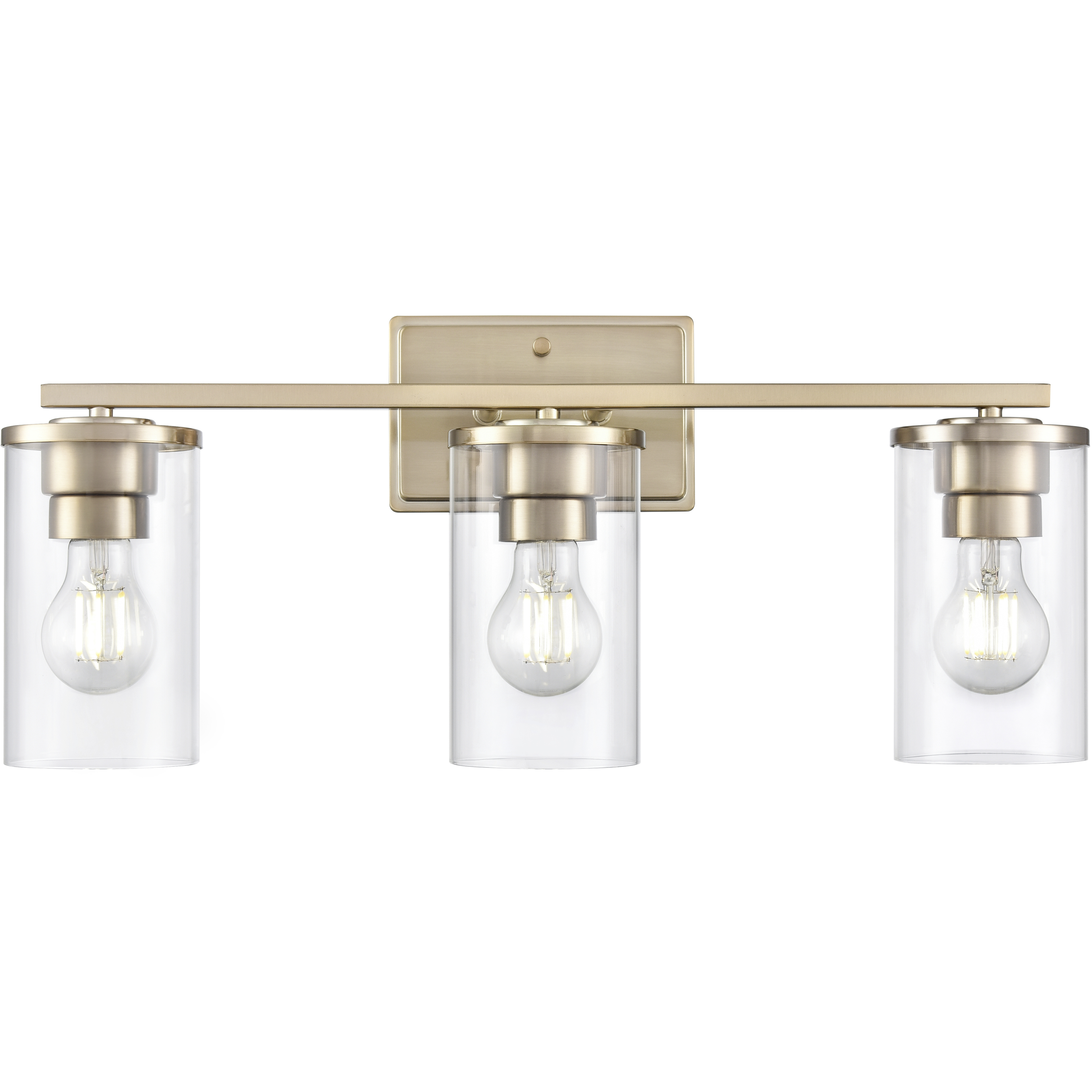 Verlana 3 Light 22 inch Modern Gold Bathroom Vanity Light Wall Light