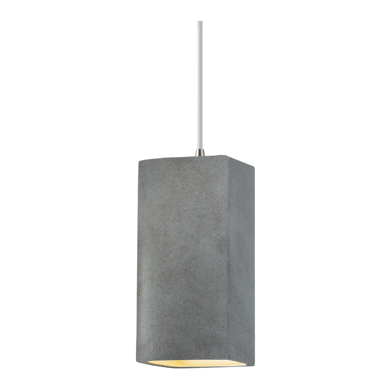 Radiance Collection LED 5.5 inch Brushed Nickel and Antique Silver and White Pendant Ceiling Light