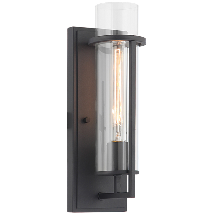 Tubulaire 1 Light 4.75 inch Matte Black Wall Sconce Wall Light