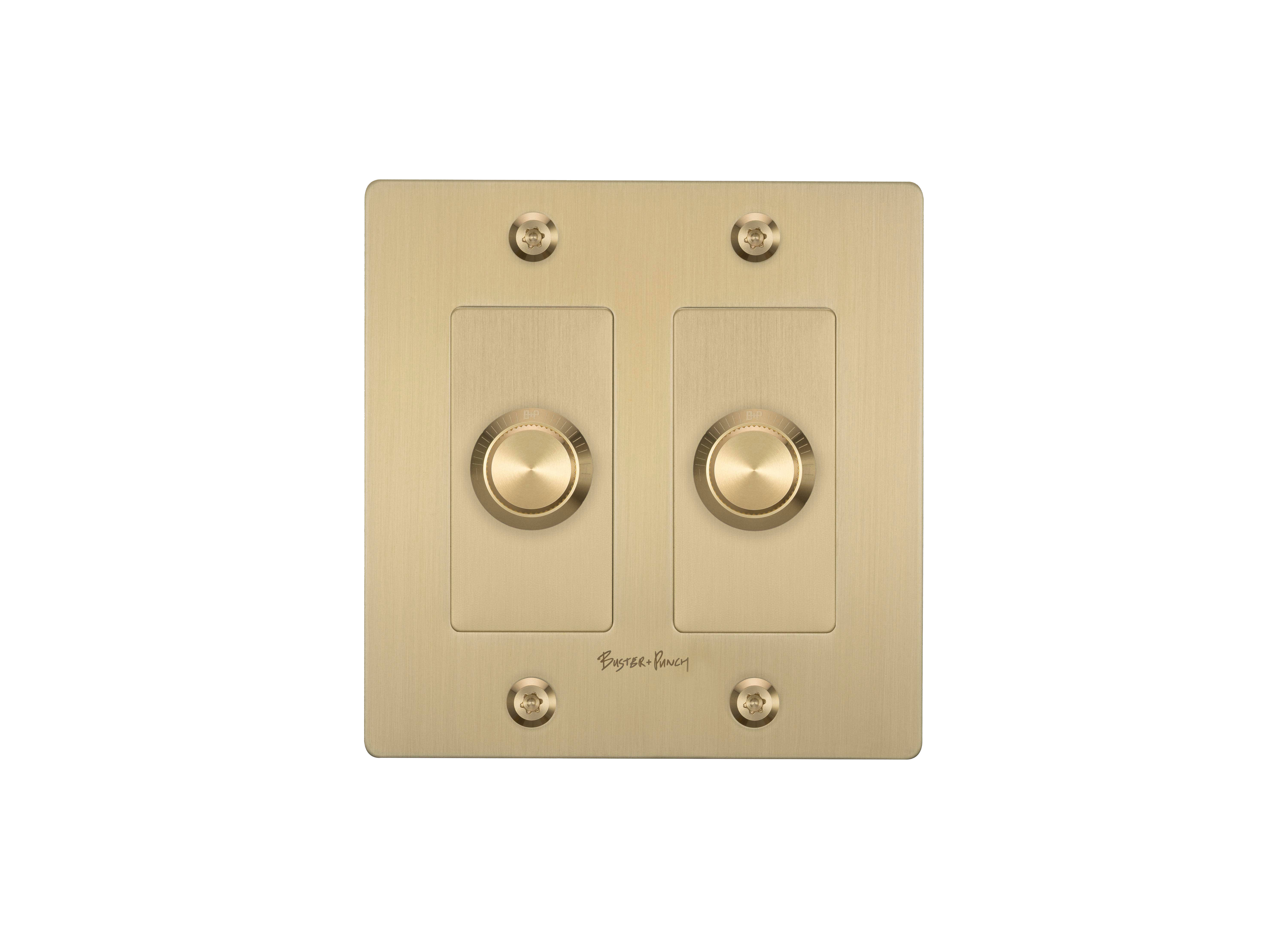 2G 100-120 Brass Dimmer Switch, LED