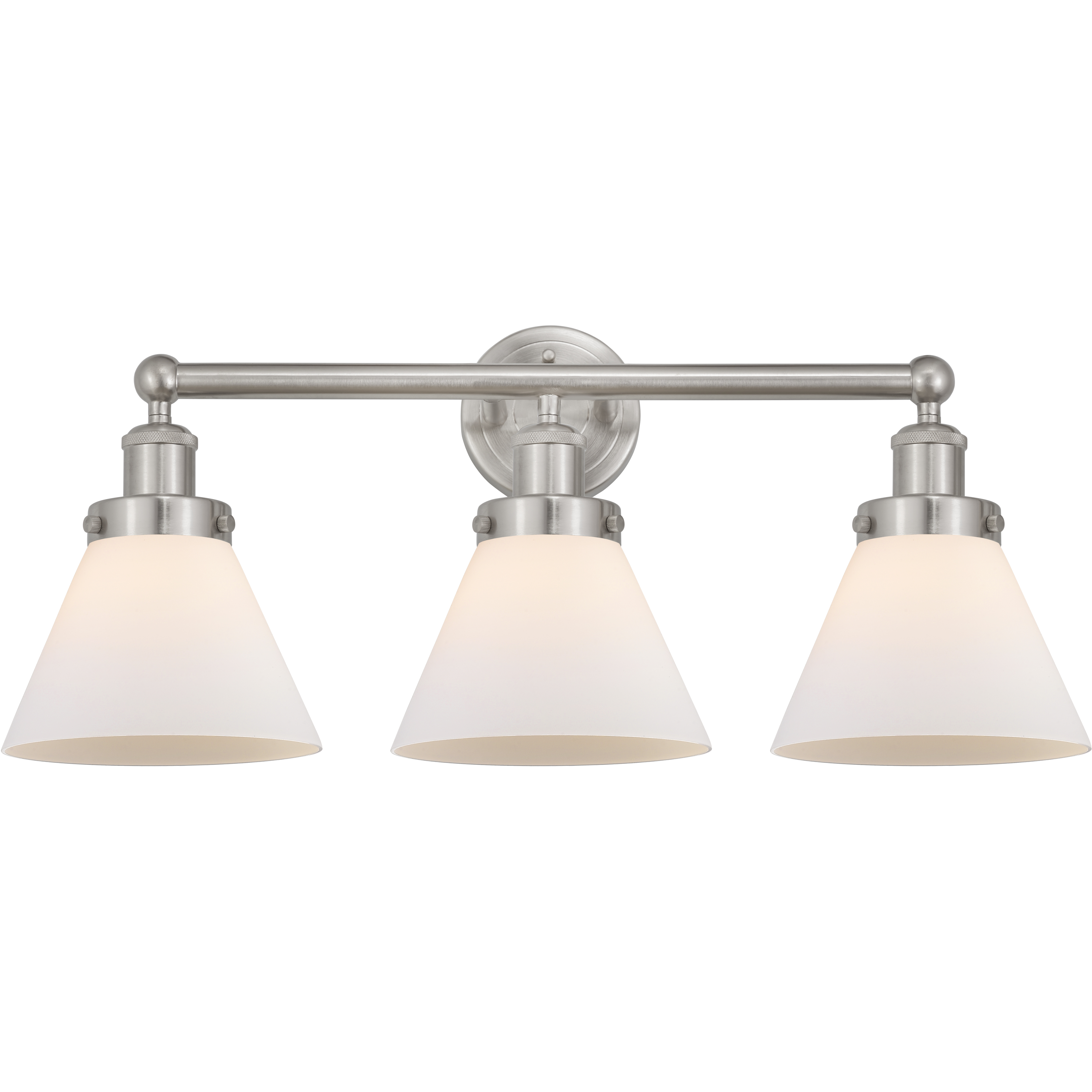 Cone 3 Light 25.75 inch Brushed Satin Nickel Bath Vanity Light Wall Light