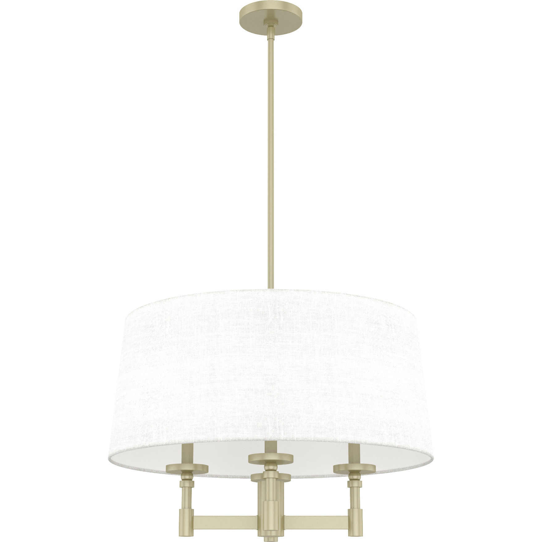 Briargrove Painted Modern Brass Chandelier Ceiling Light
