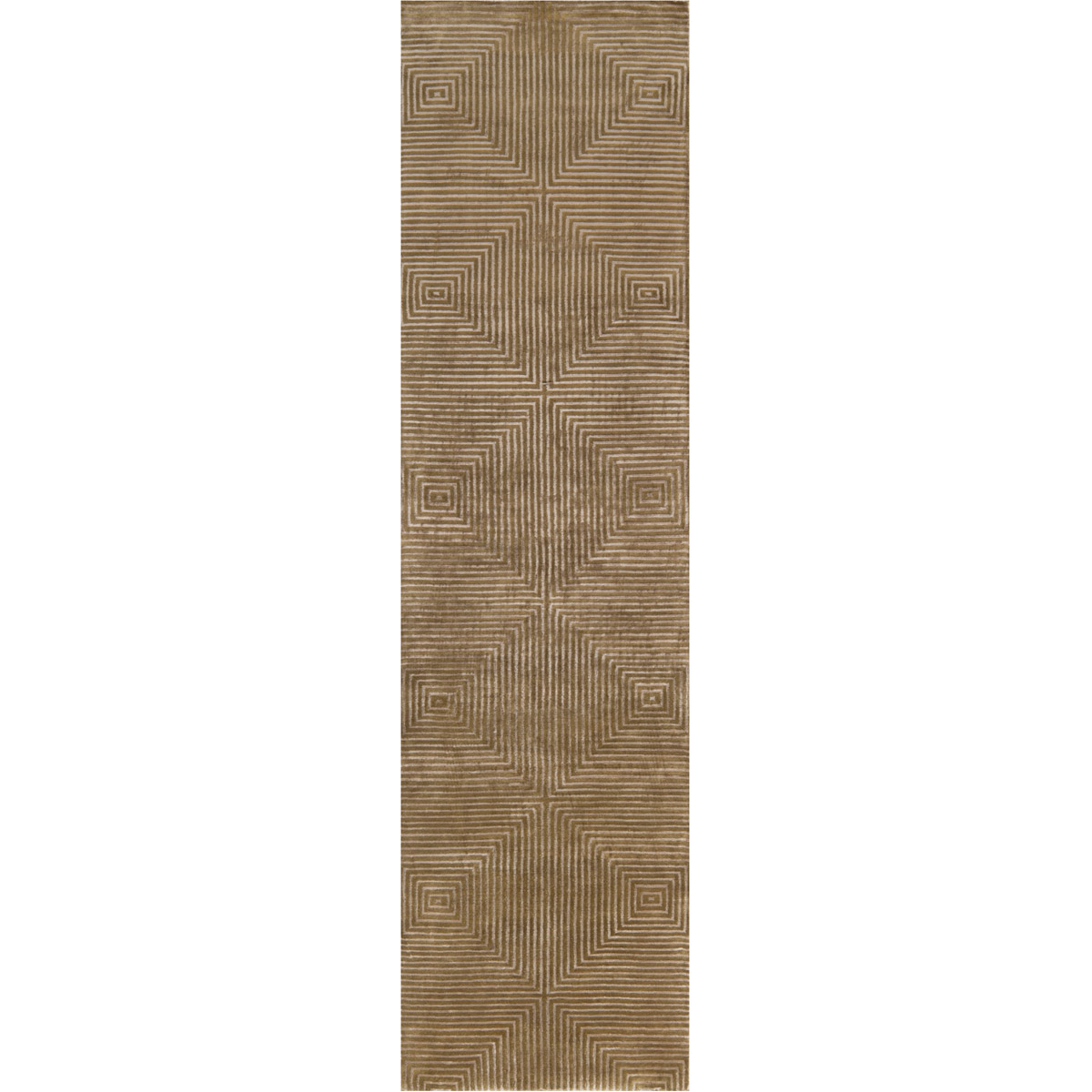 Luminous 120 X 30 inch Dark Brown, Medium Gray Rug