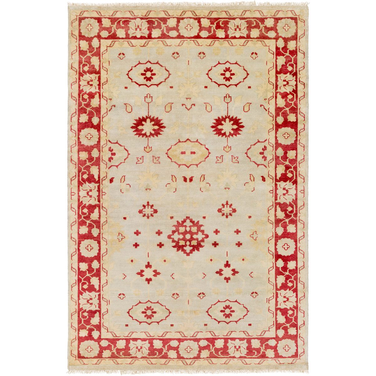 Antique 102 X 66 inch Rust, Khaki, Tan, Wheat, Olive Rug