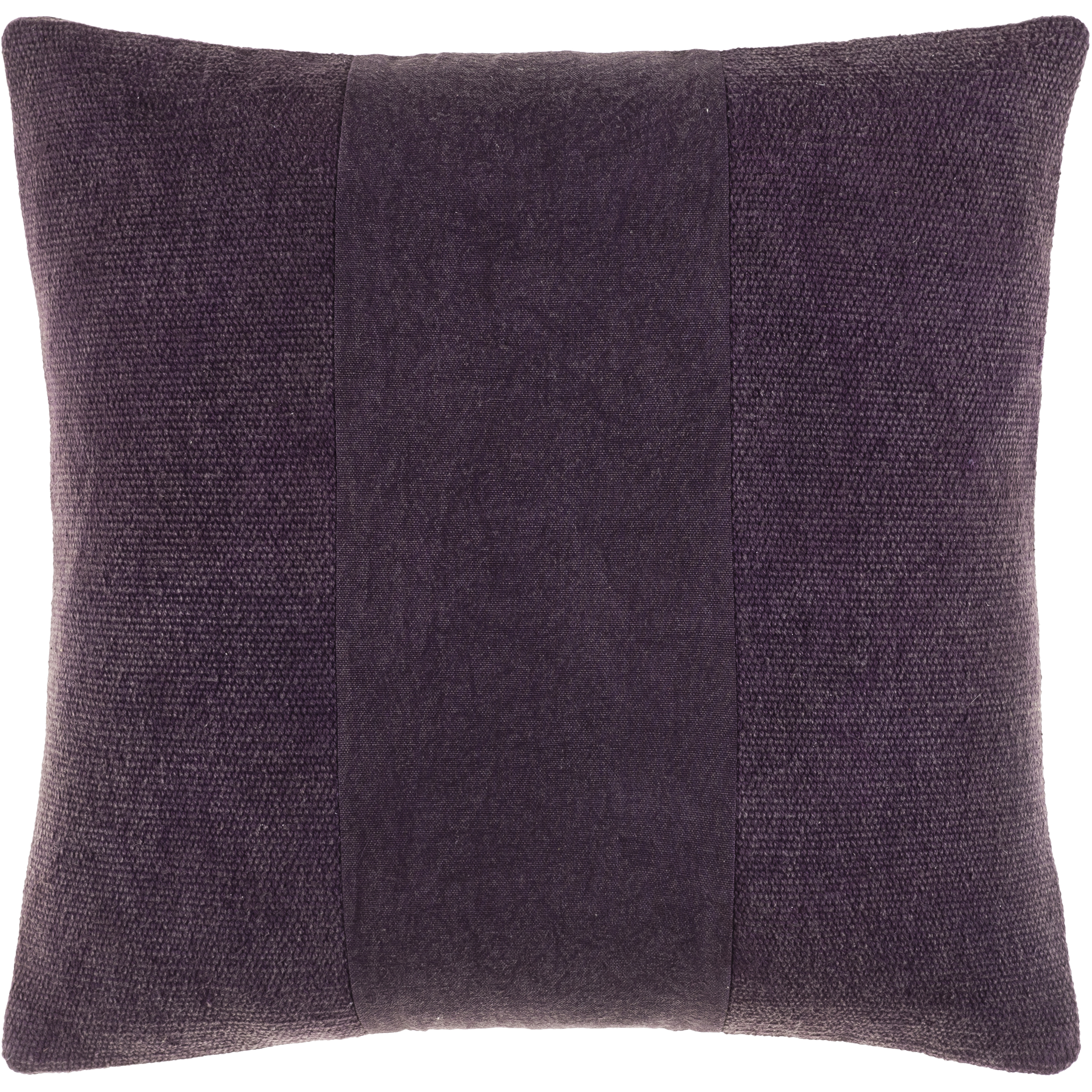 Washed Stripe 18 inch Medium Purple Pillow Kit in 18 x 18, Square
