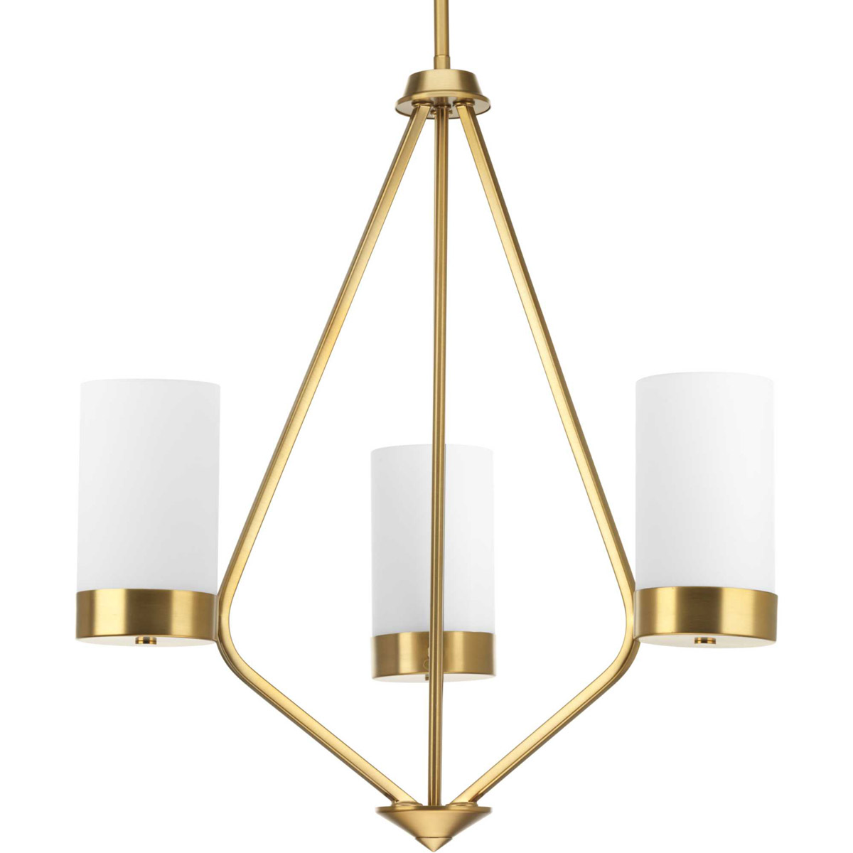 Elevate 3 Light 21.75 inch Brushed Bronze Chandelier Ceiling Light, Design Series