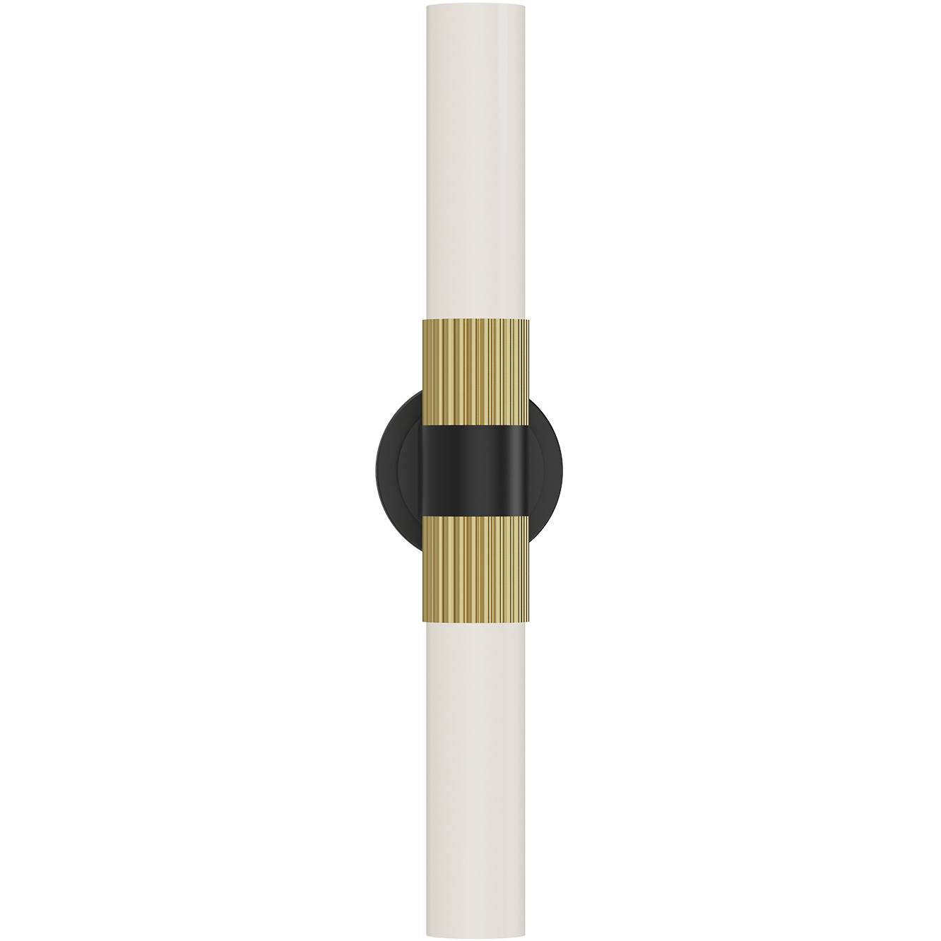Alora Mood Rue 2 Light 22.25 inch Matte Black and Brushed Gold Vanity Light Wall Light