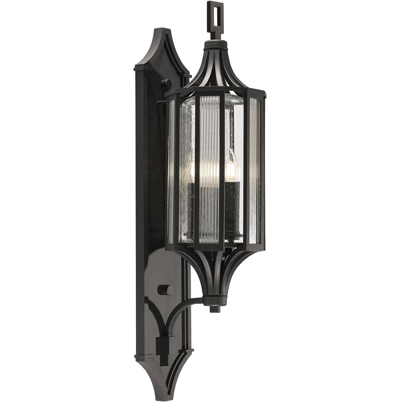 Bristol 3 Light 32.4 inch Black Outdoor Wall Mount