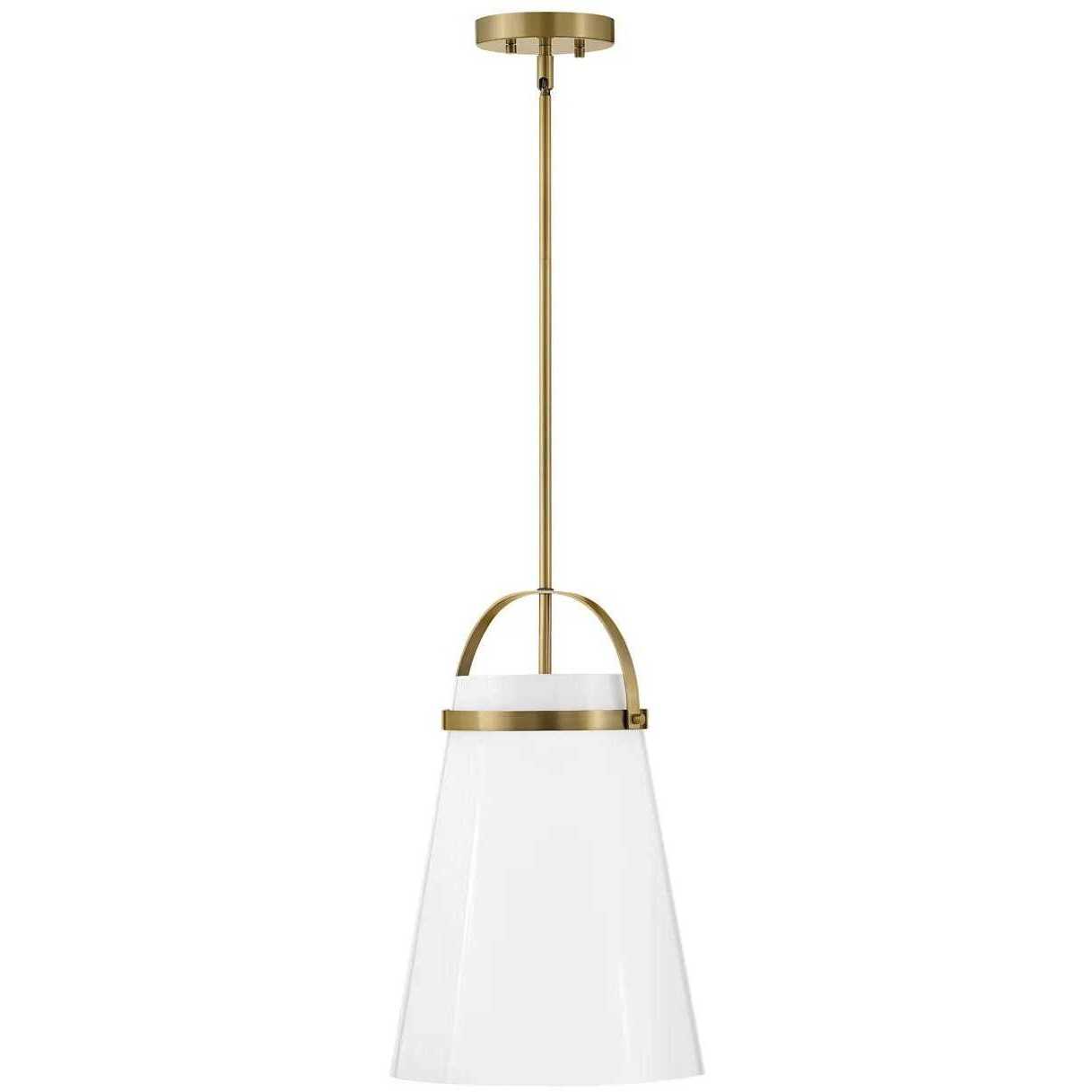Tori LED 11.5 inch Lacquered Brass Pendant Ceiling Light