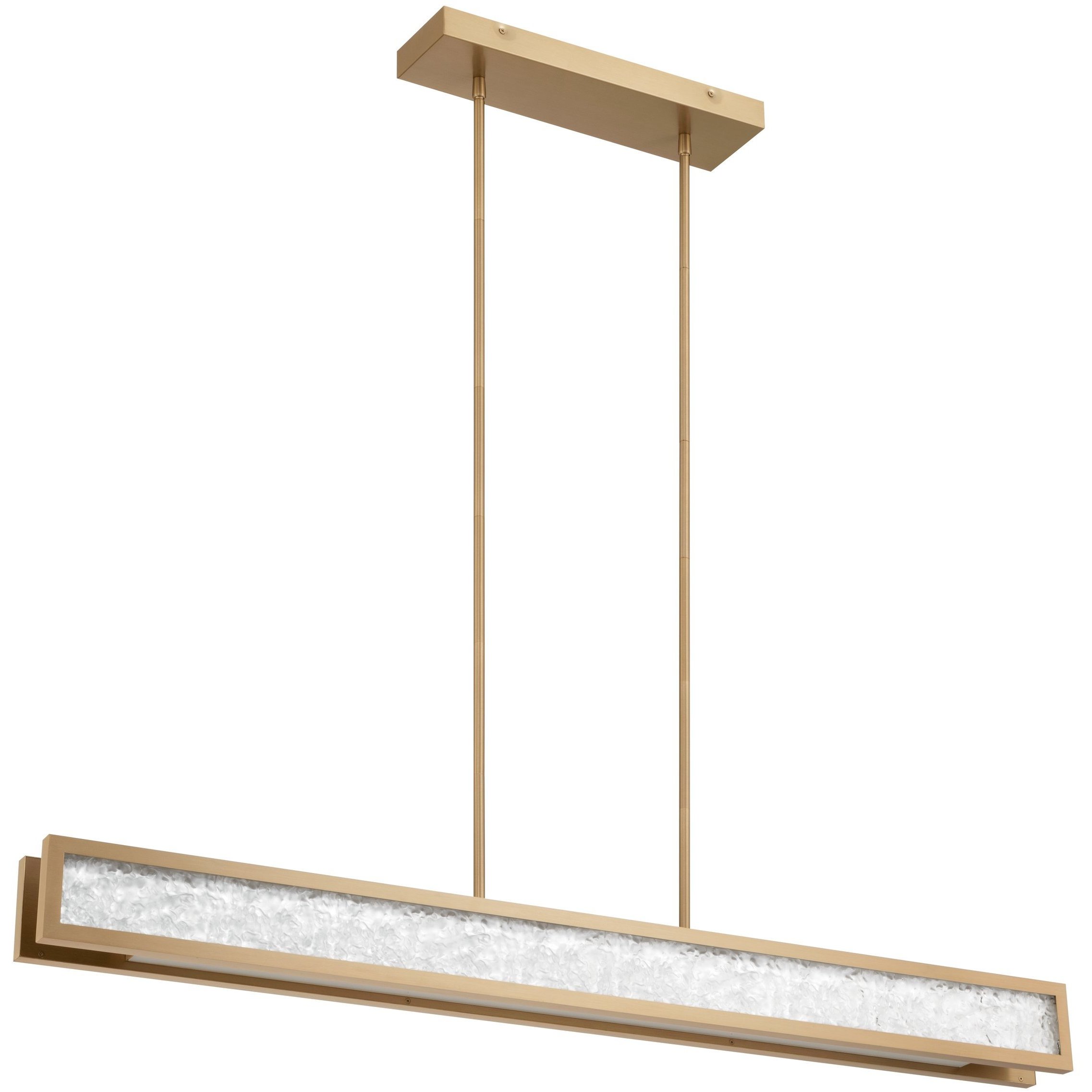 Courtney LED 48 inch Champagne Gold Linear Chandelier Ceiling Light