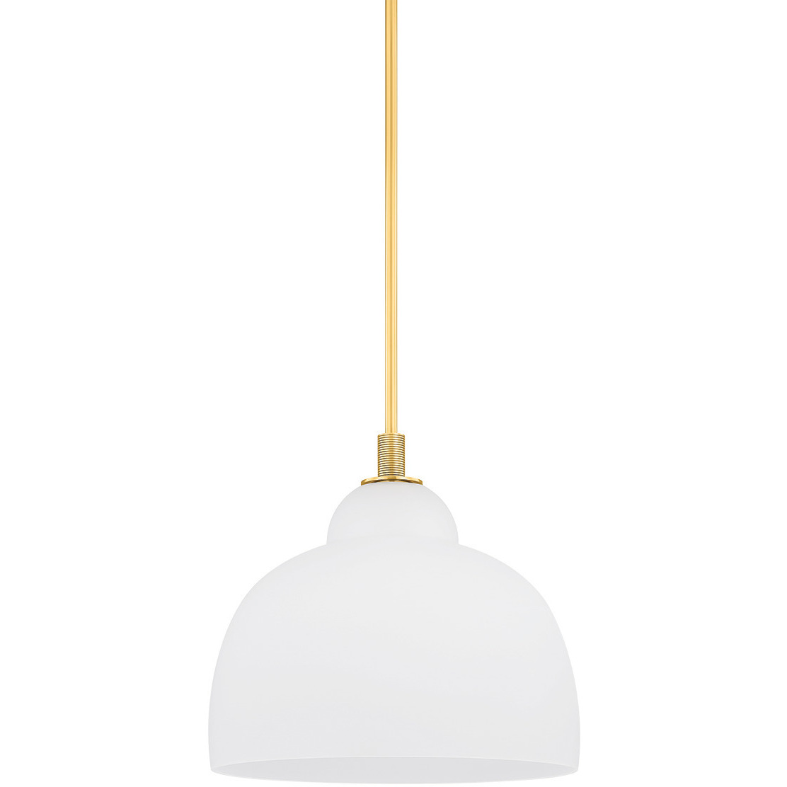 Oberon 1 Light 18 inch Aged Brass Pendant Ceiling Light