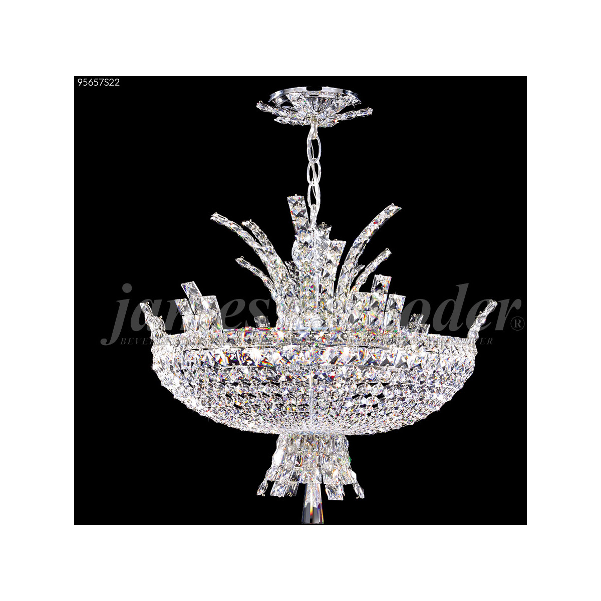 Eclipse Fashion 12 Light 26 inch Silver Chandelier Ceiling Light