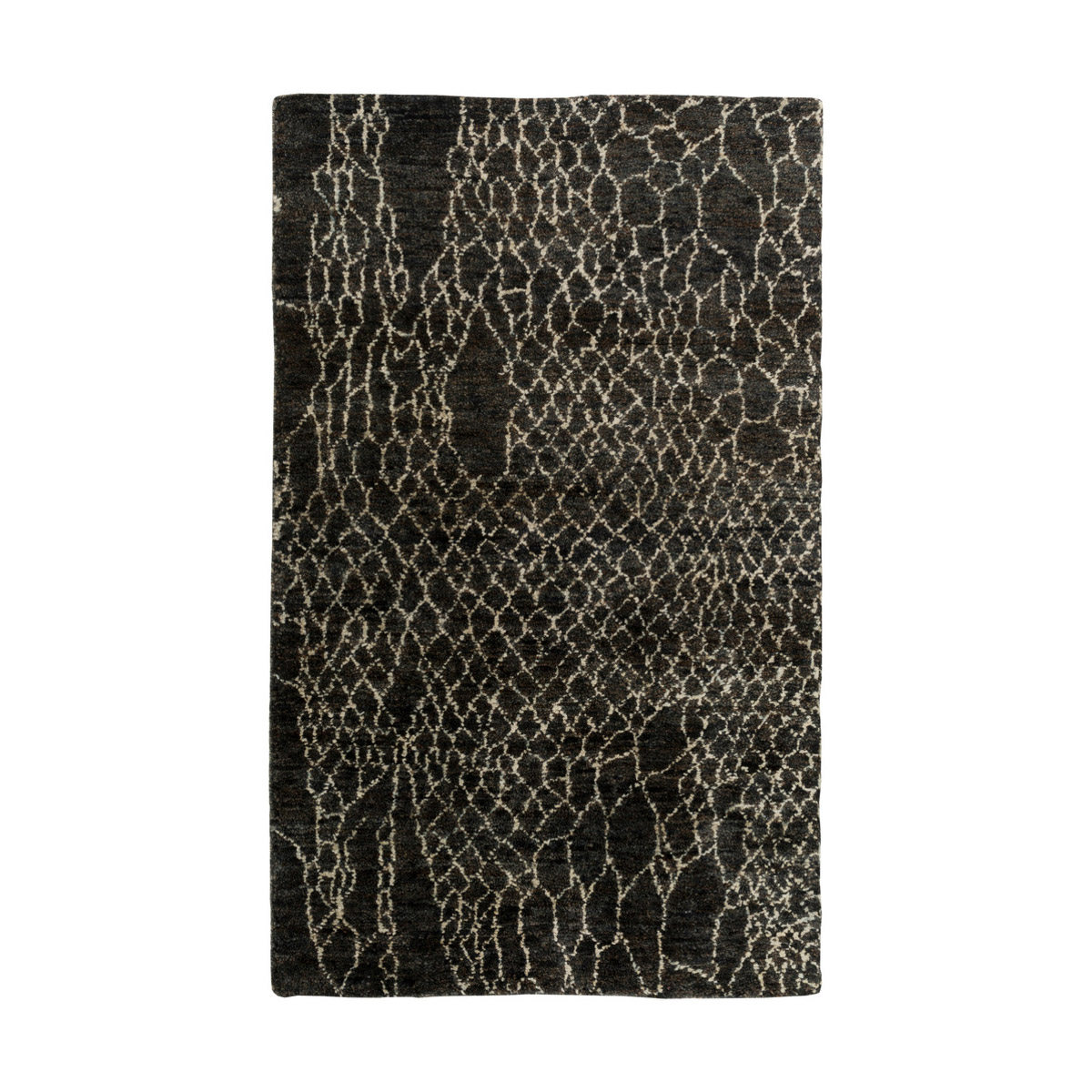 Bjorn 96 X 60 inch Black/Khaki/Dark Brown/Ivory Rugs, Jute