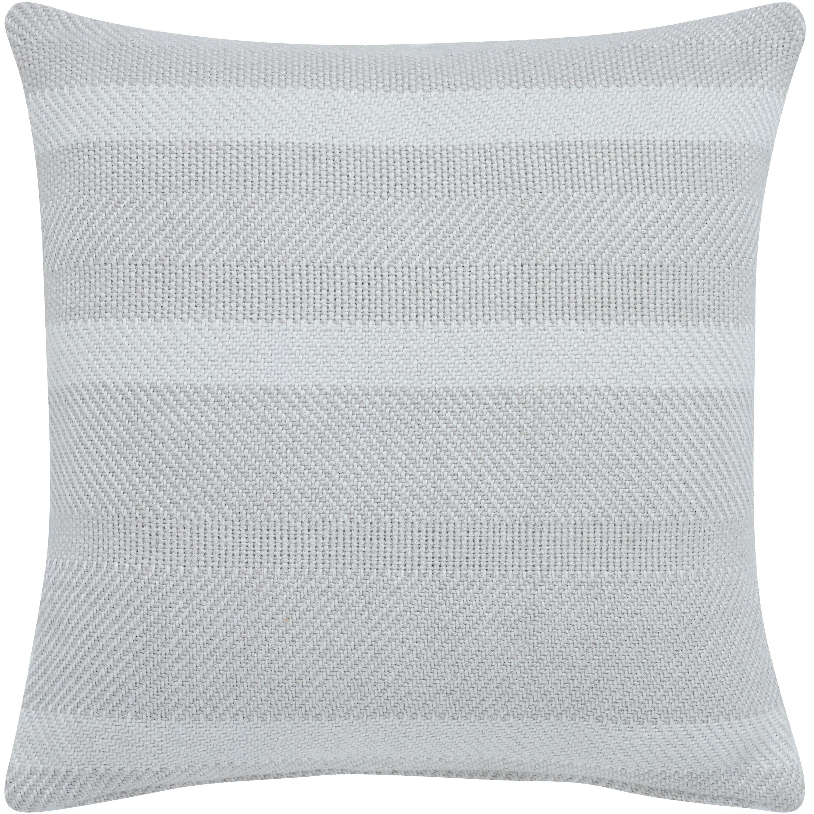 Watts 20 inch Light Grey and Ivory Indoor Pillow