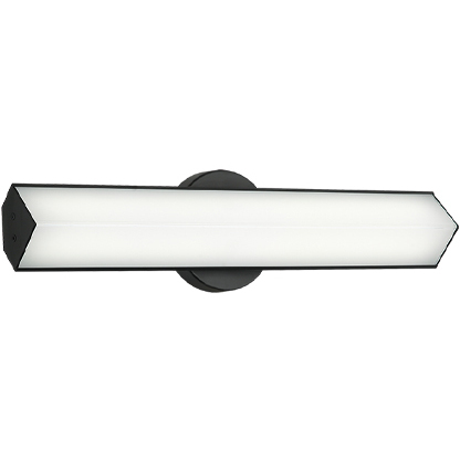 Jade LED 18 inch Black Bath Vanity Light Wall Light