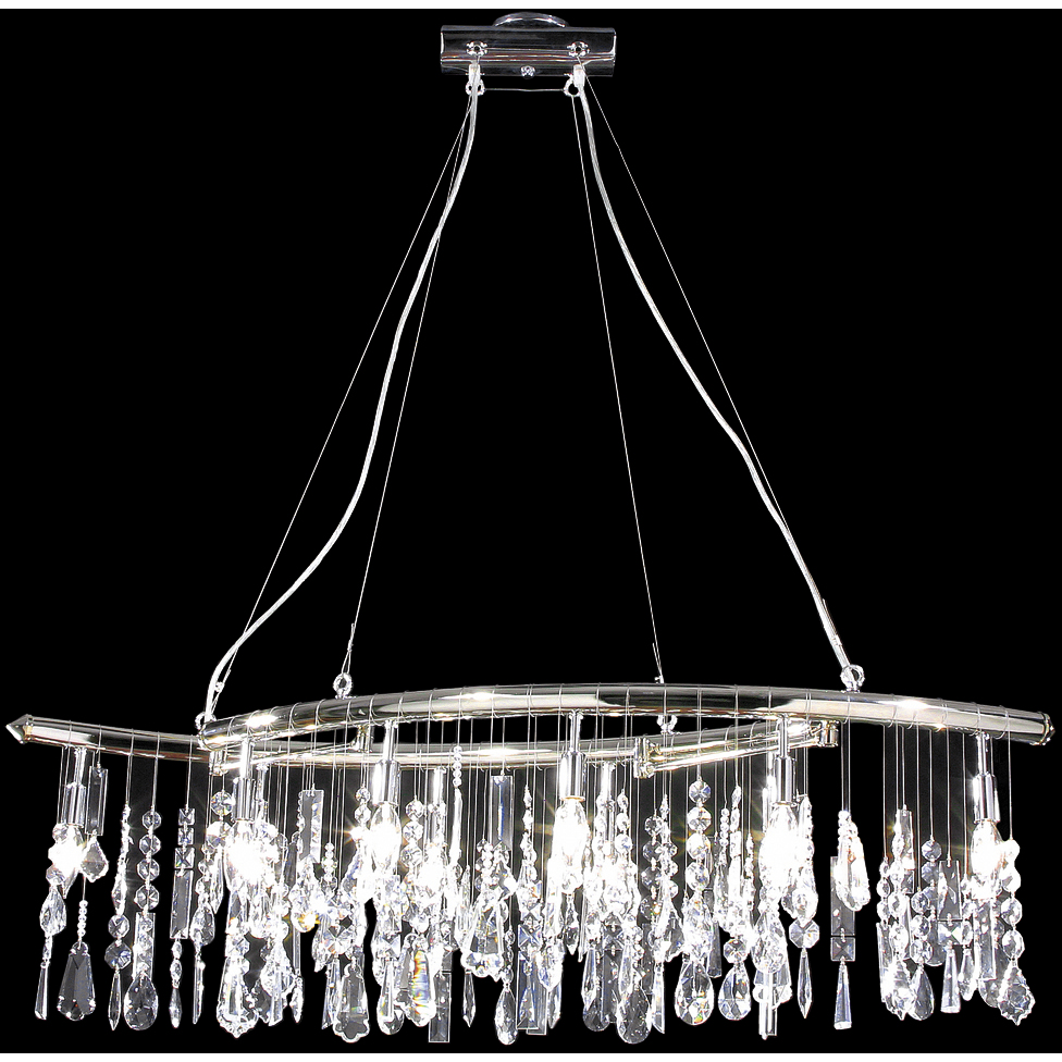 Fashionable Broadway 10 Light 13 inch Silver Chandelier Ceiling Light, Adjustable