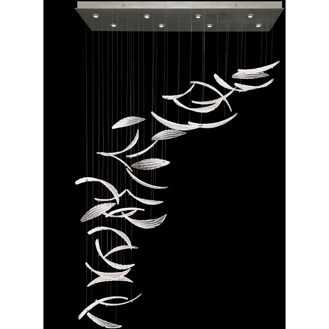 Elevate 8 Light 54 inch Silver Pendant Ceiling Light