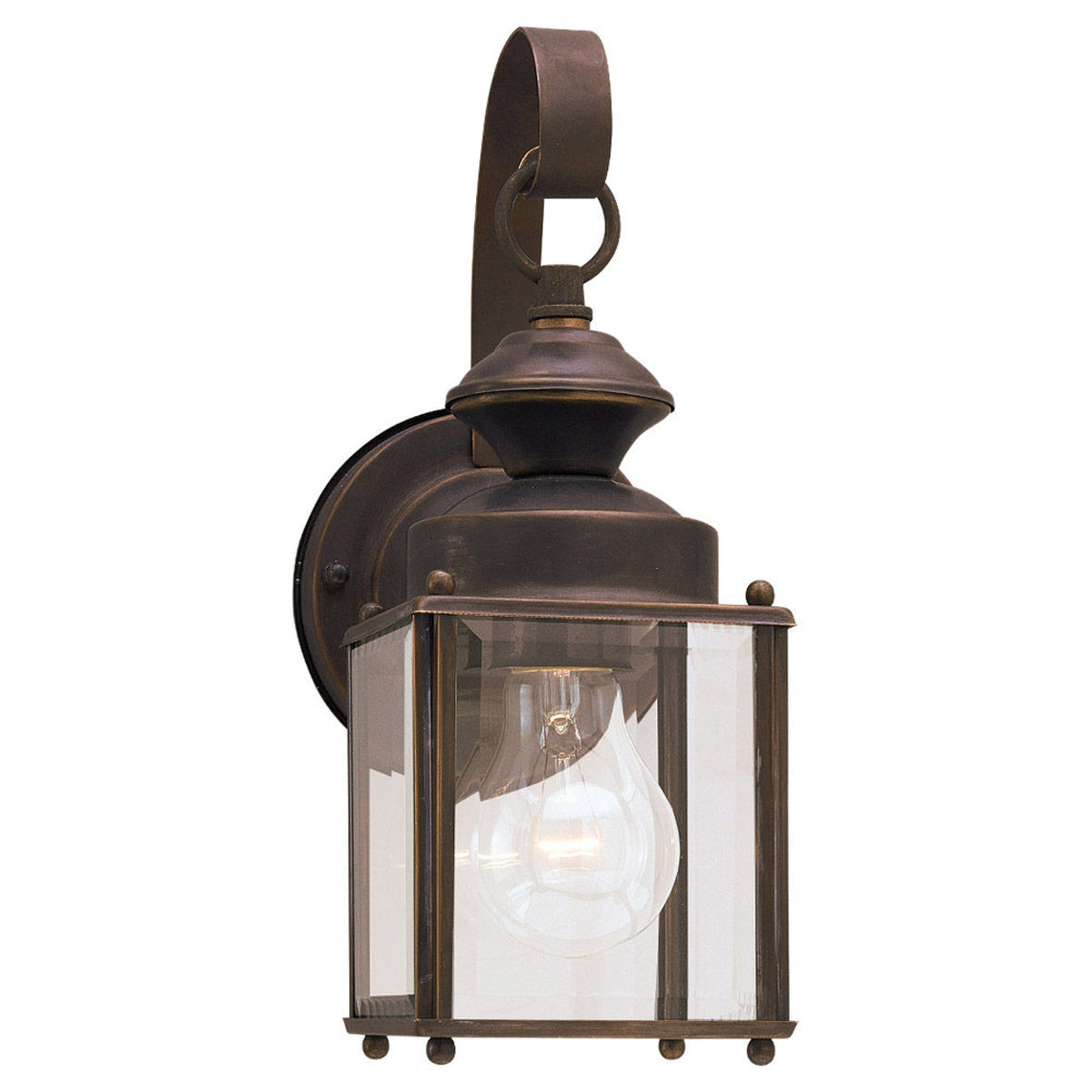 Jamestowne 1 Light 11.25 inch Antique Bronze Outdoor Wall Lantern, Small