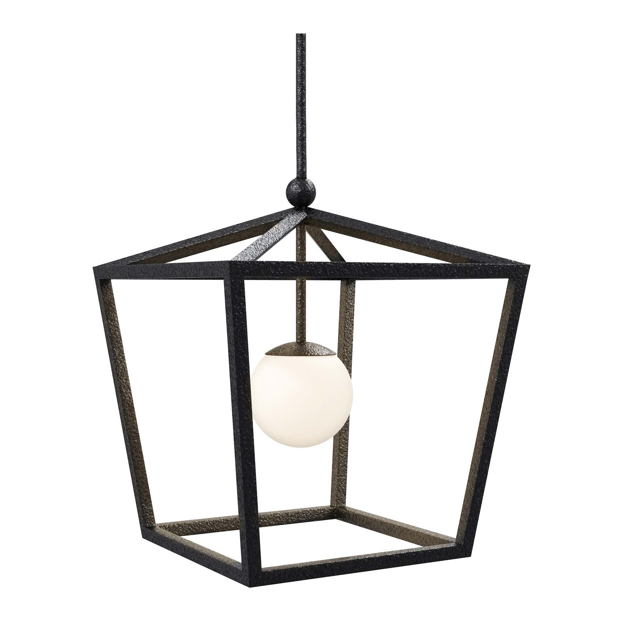 Denison 1 Light 18 inch Black Outdoor Lantern Pendant