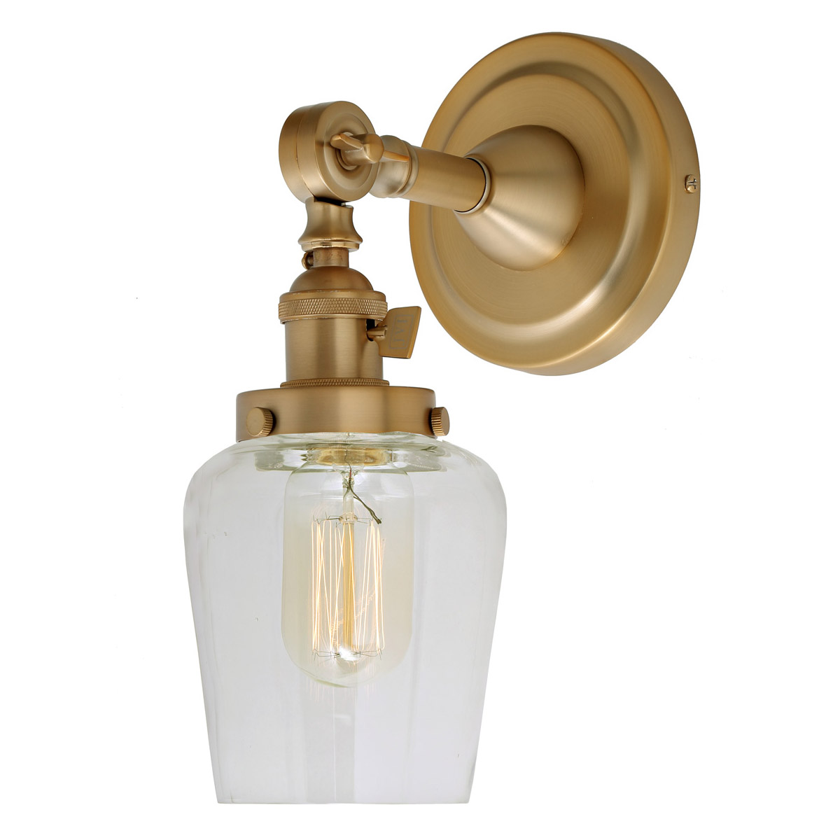 Soho Liberty 1 Light 5 inch Satin Brass Wall Sconce Wall Light, Swivel