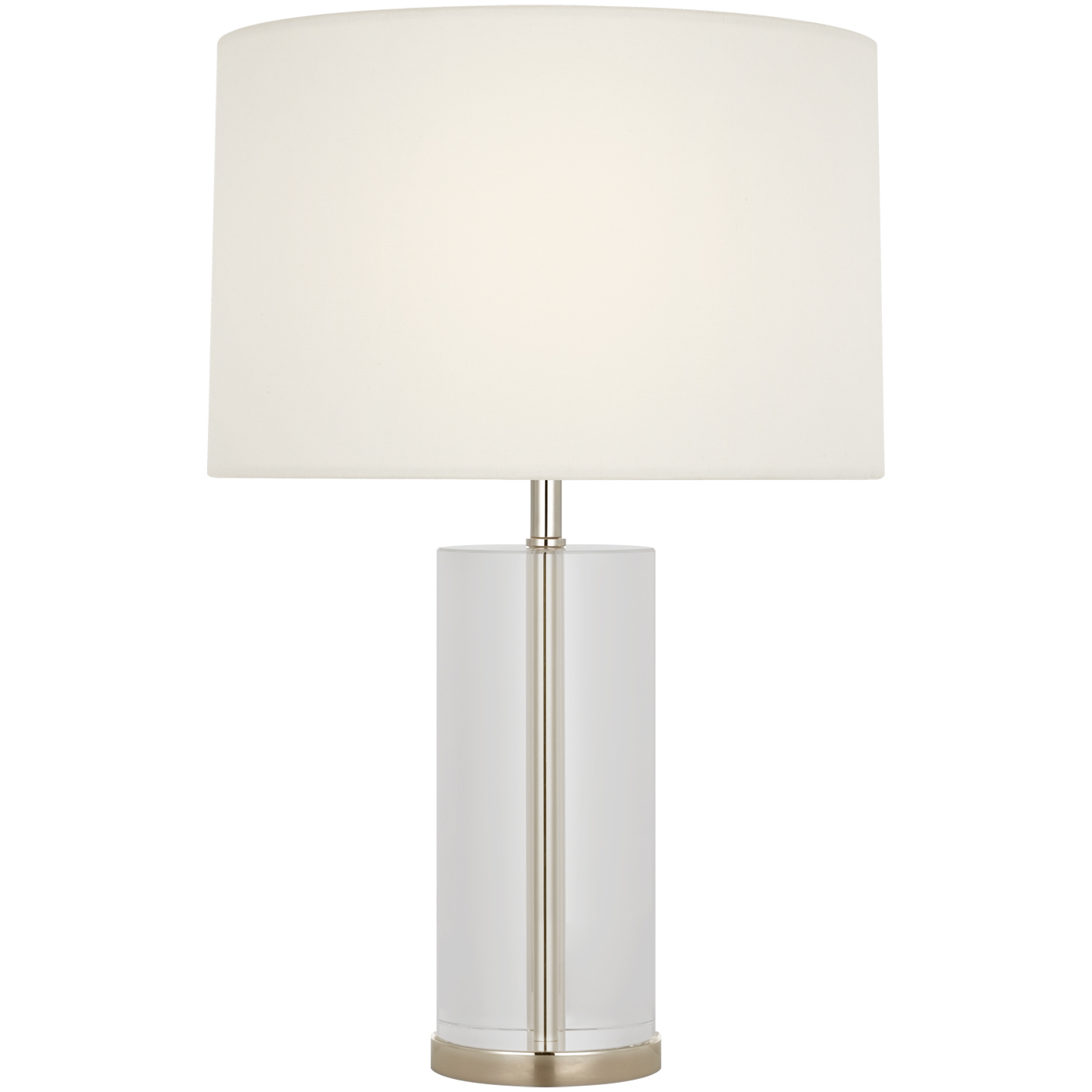 AERIN Lineham 16 inch 2 watt Crystal and Polished Nickel Cordless Accent Lamp Portable Light