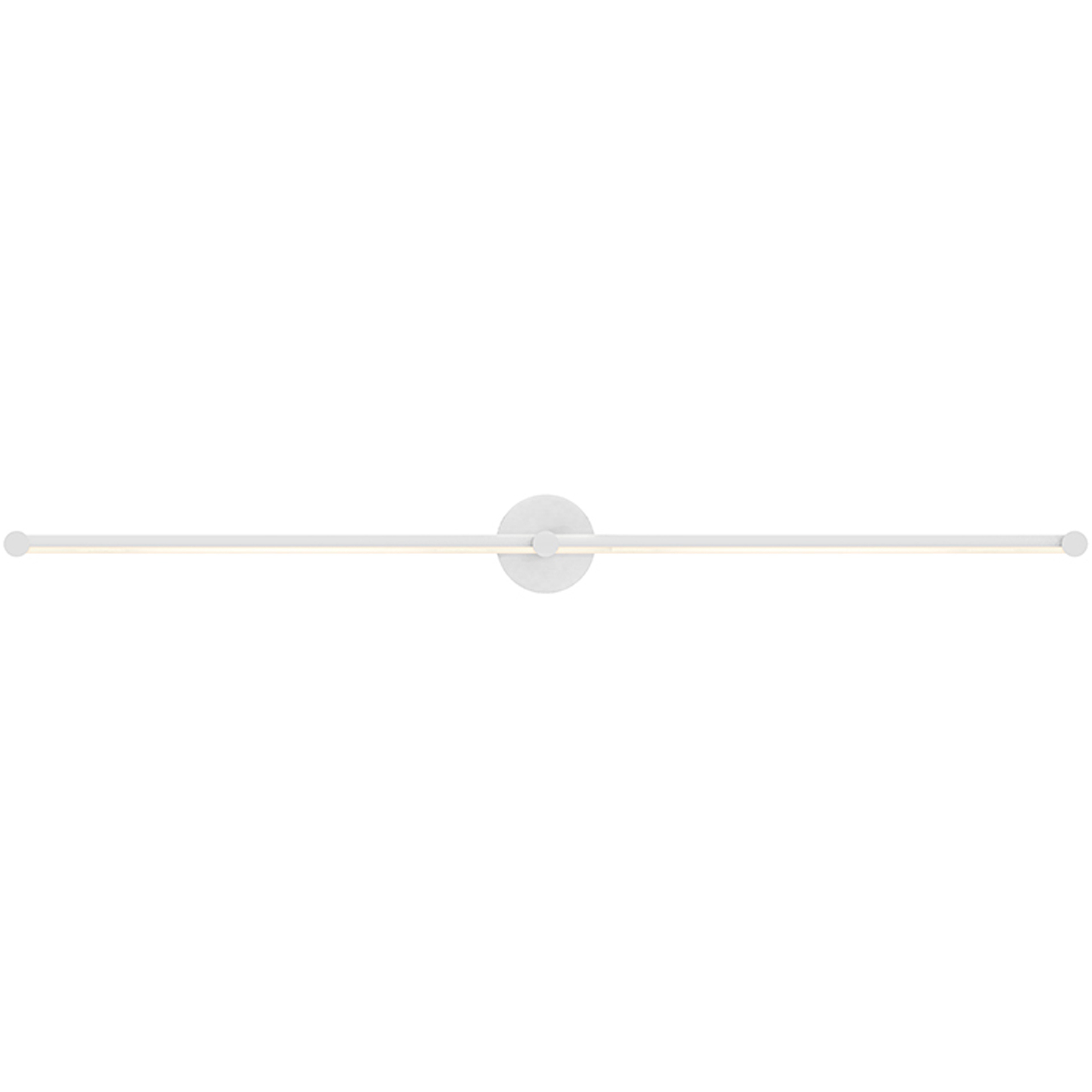 Purolinear 360 LED 49 inch Satin White ADA Wall Bar Light Wall Light