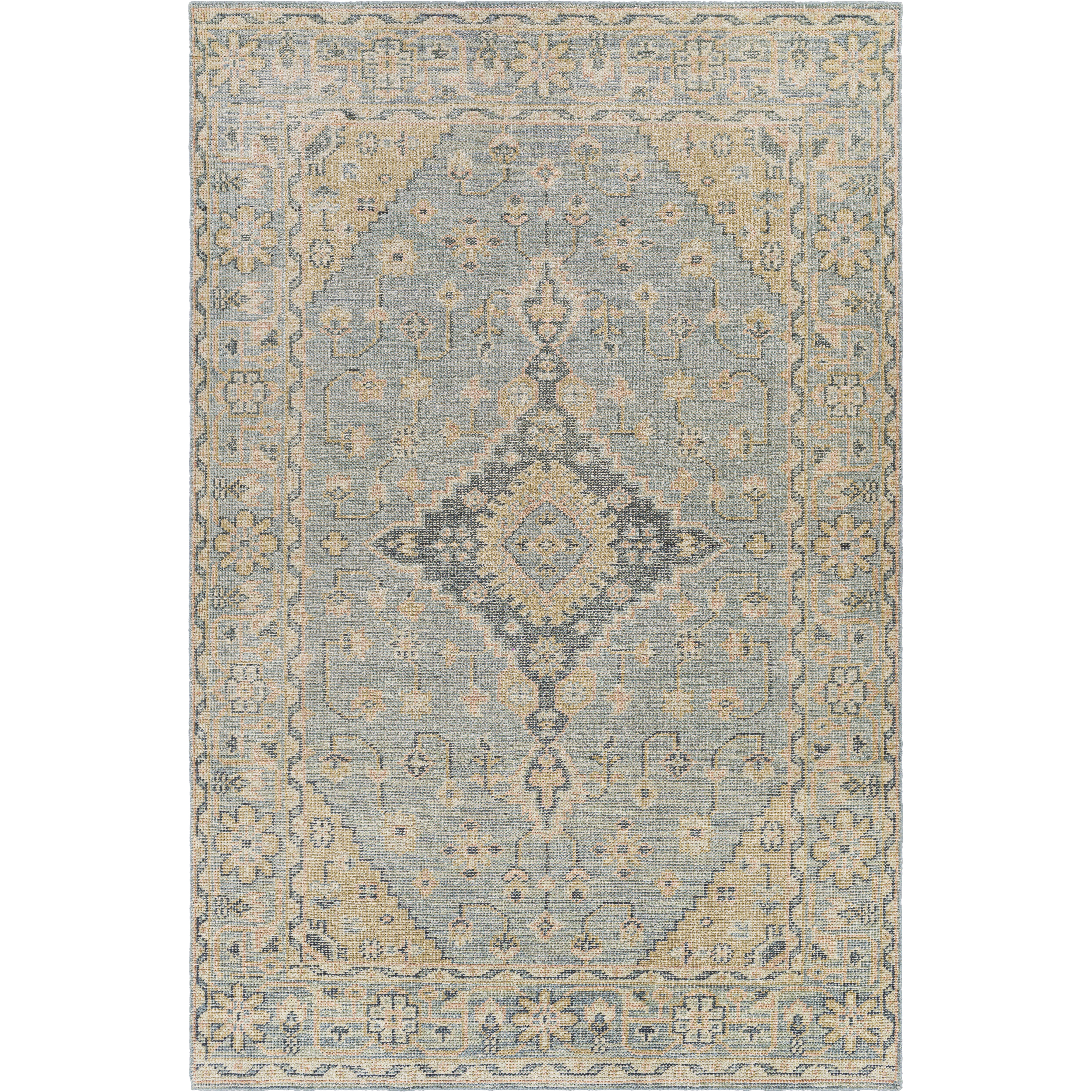 Zahra 36 X 24 inch Dusty Sage Rug in 2 x 3, Rectangle