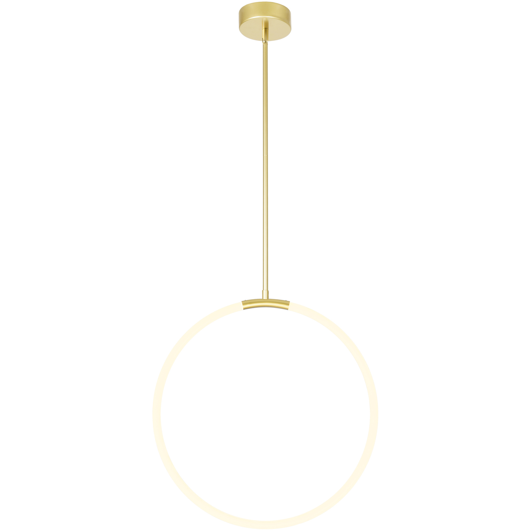 Hoops LED 5 inch Satin Gold Chandelier Ceiling Light