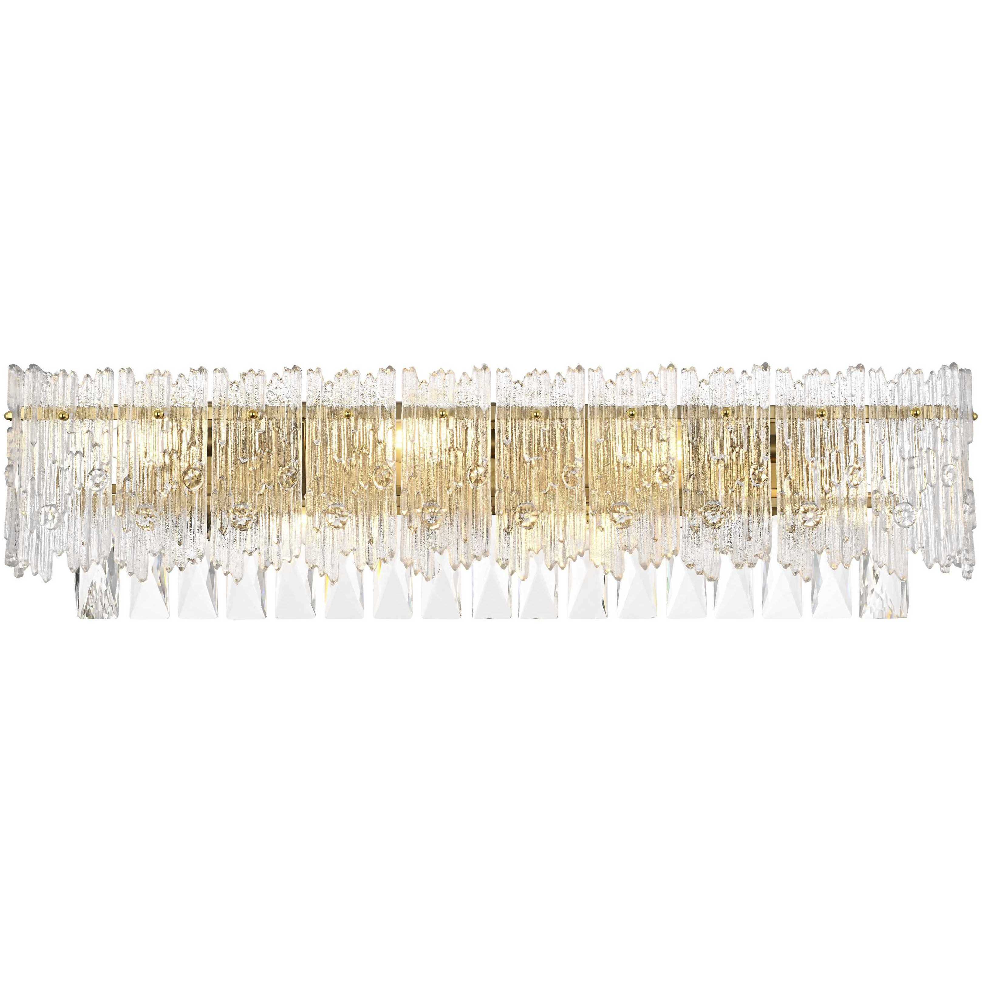 Emilia 6 Light 27 inch Satin Gold Wall Sconce Wall Light