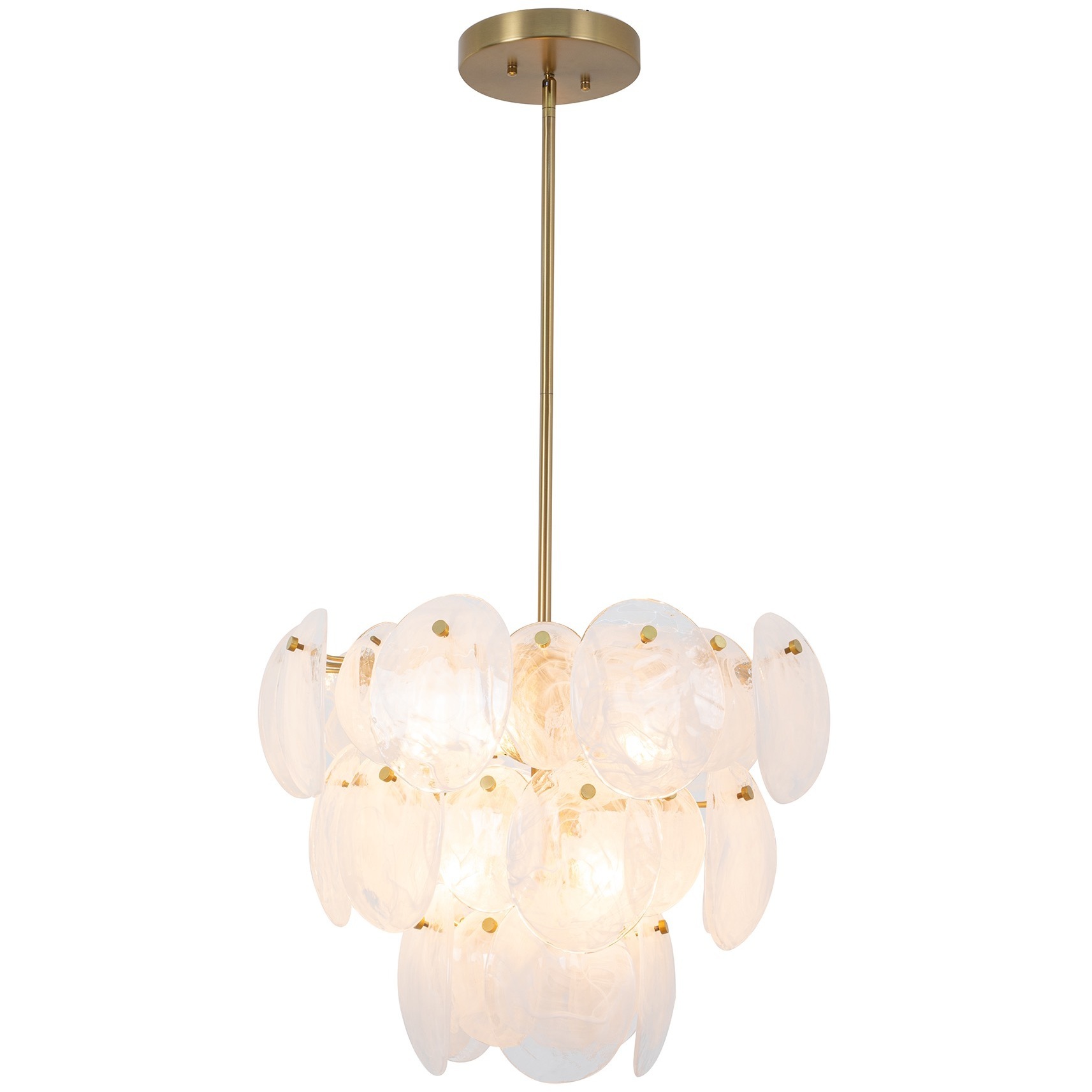 Lily 8 Light 23.58 inch Brushed Brass Chandelier Ceiling Light