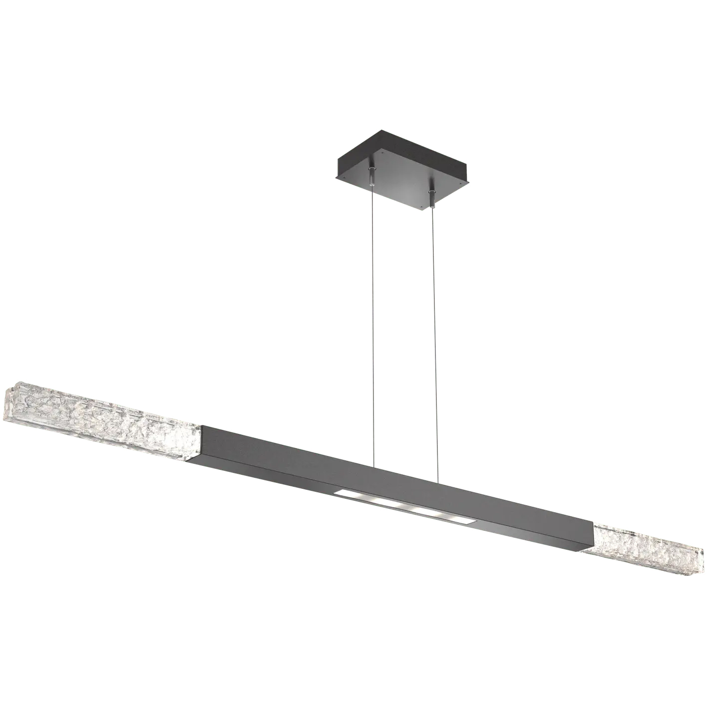 Axis LED 62.1 inch Graphite Linear Chandelier Ceiling Light, Moda