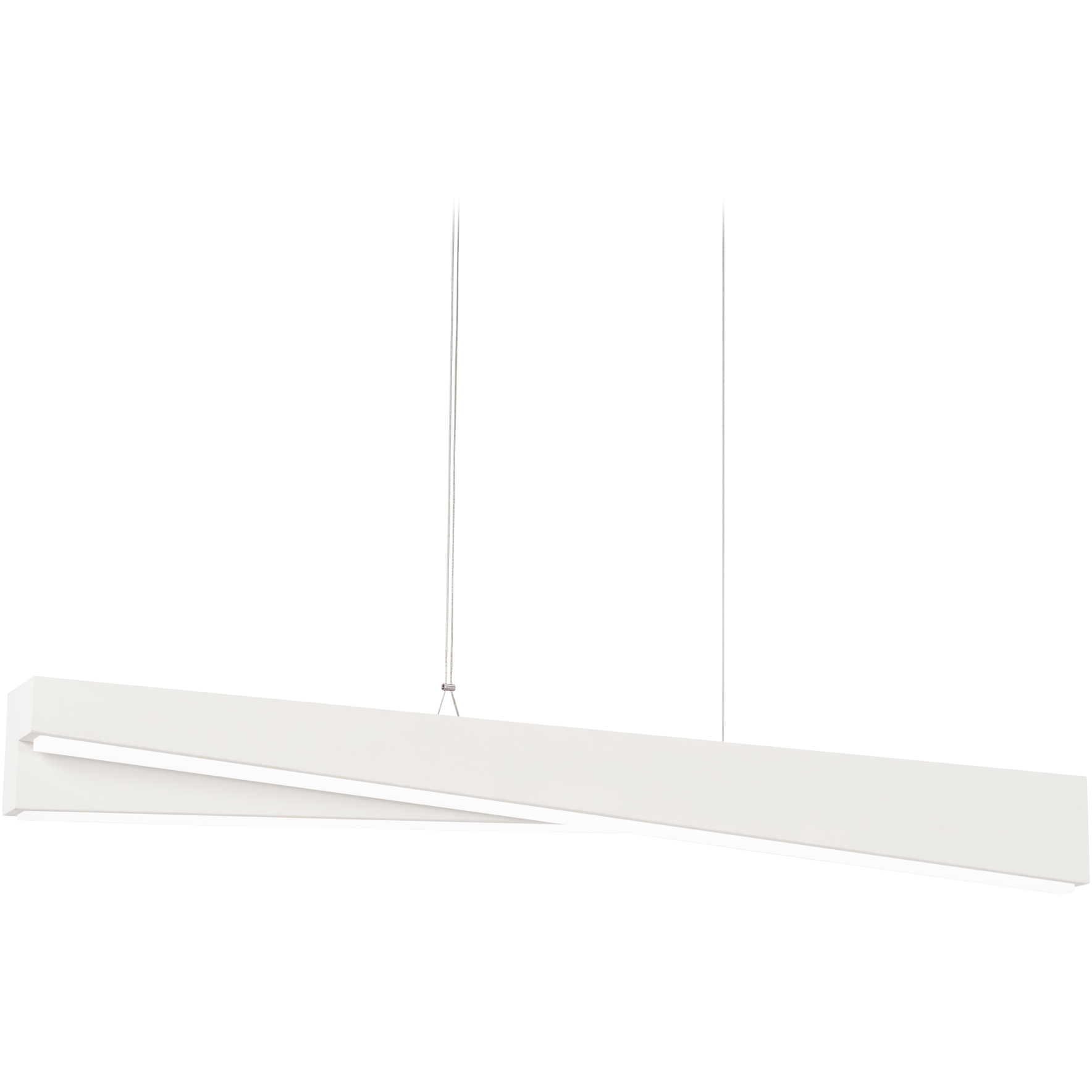So Inclined LED 35.5 inch Sand White Island Light Ceiling Light