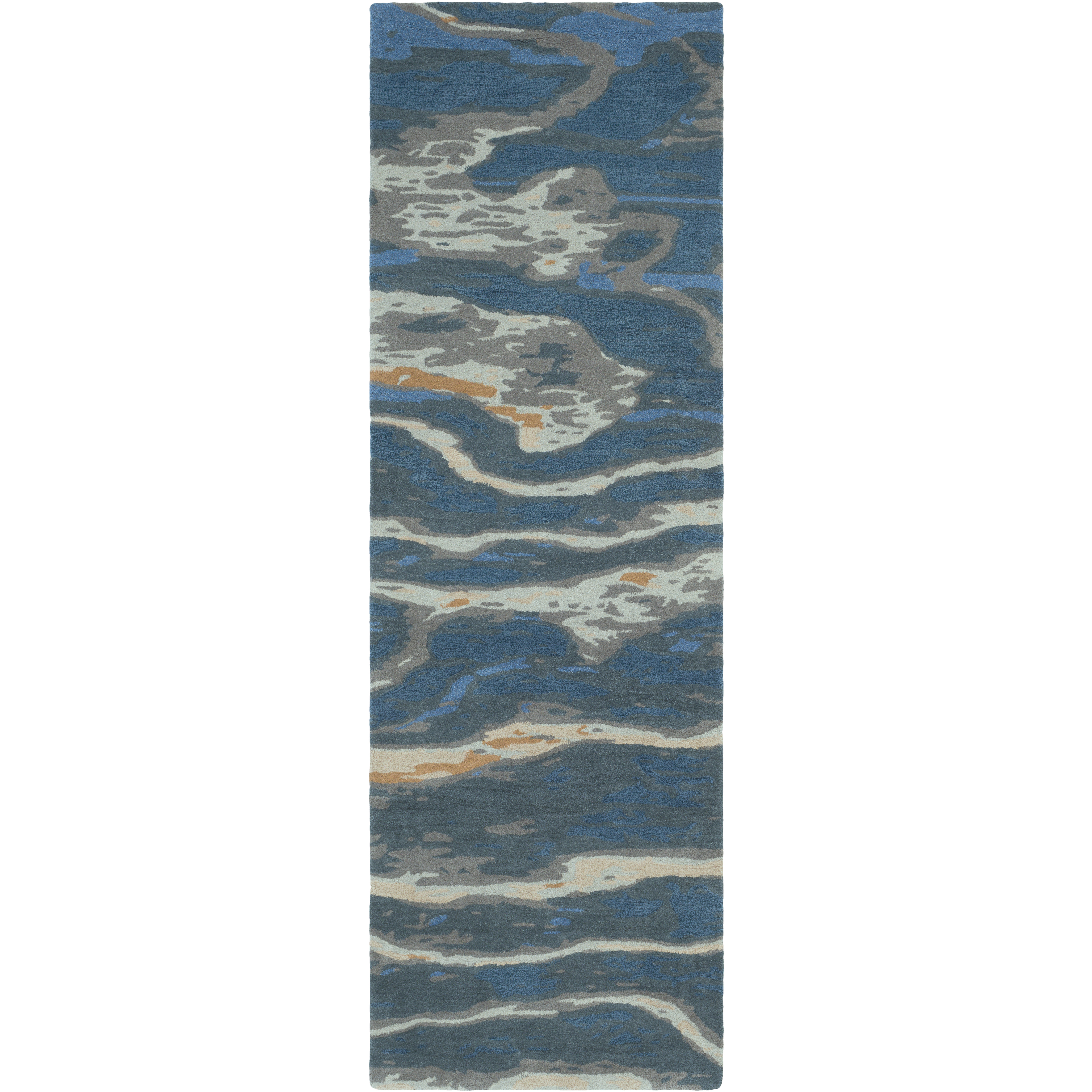 Radnor 96 X 30 inch Dark Blue Rug, Runner