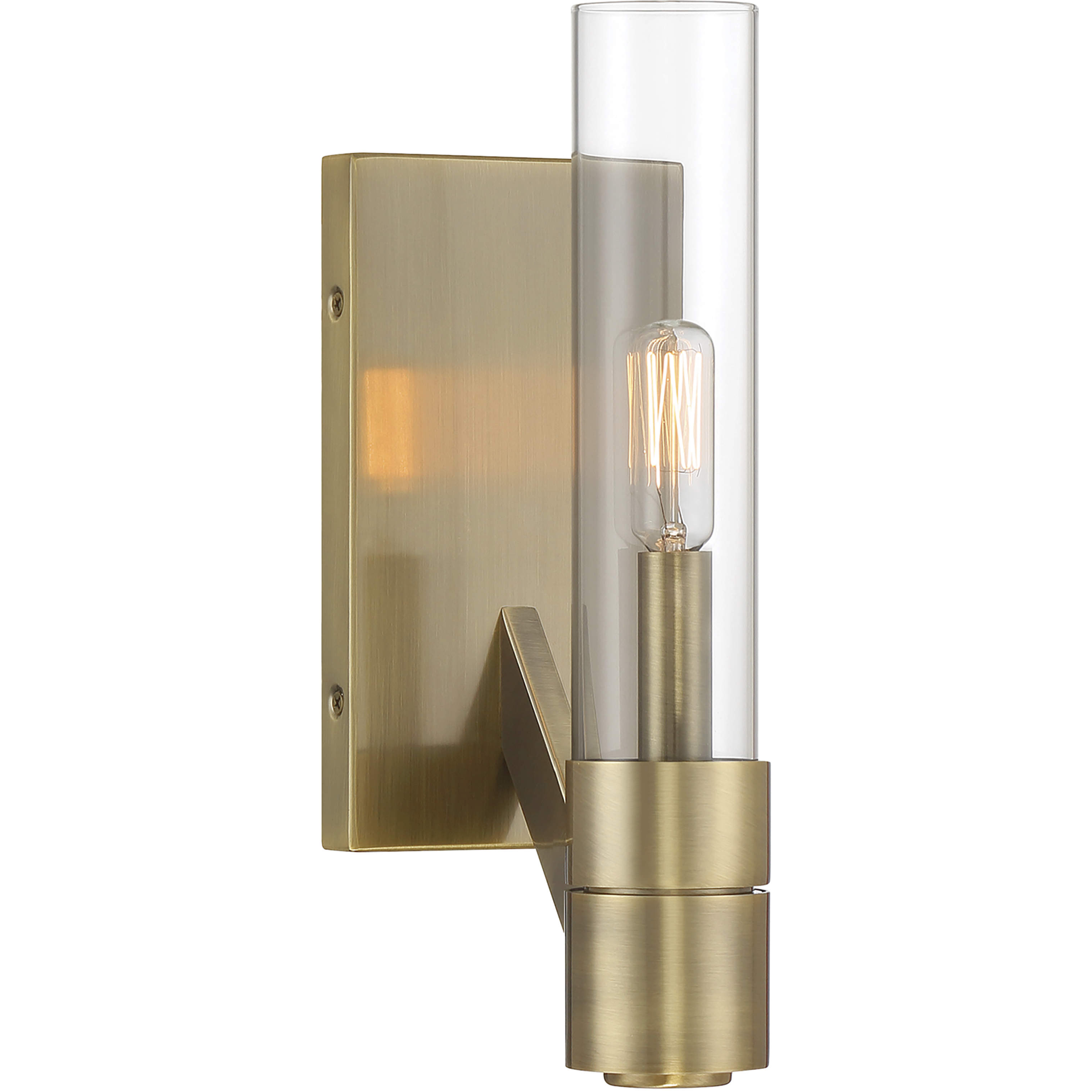 Rohe Sconce Wall Light in Oxidized Brass