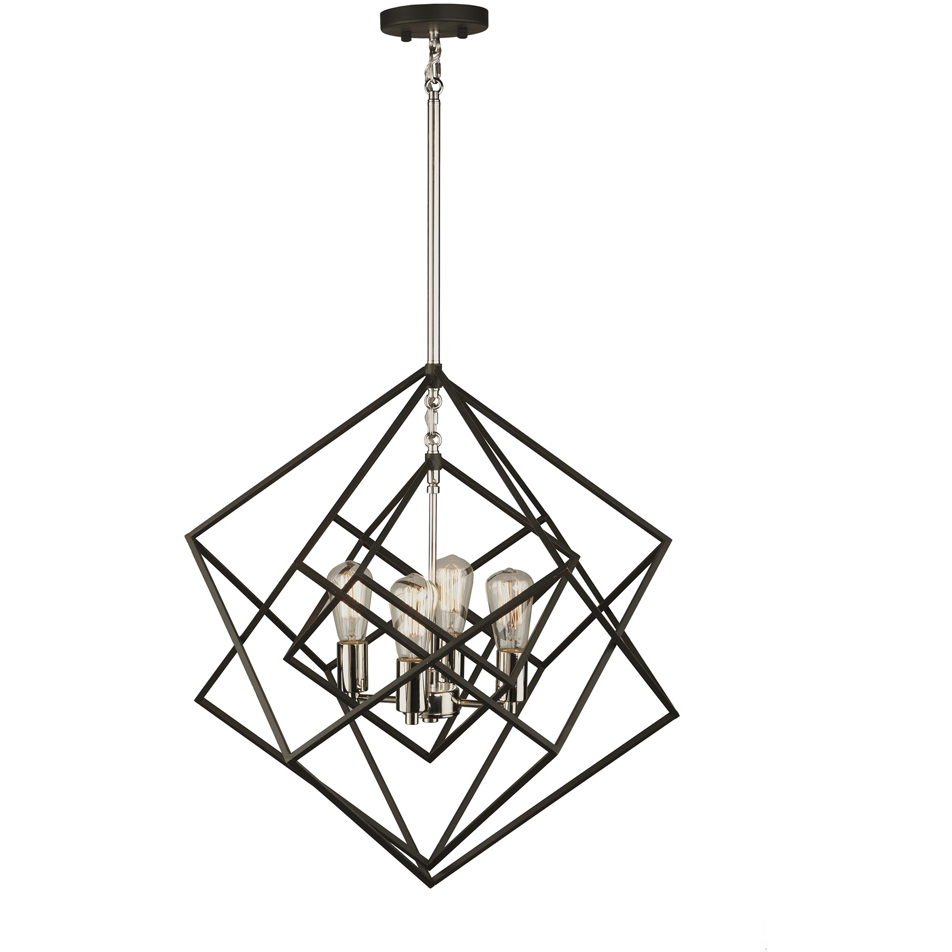 Artistry LED 24 inch Polished Nickel Chandelier Ceiling Light in Polished Brass