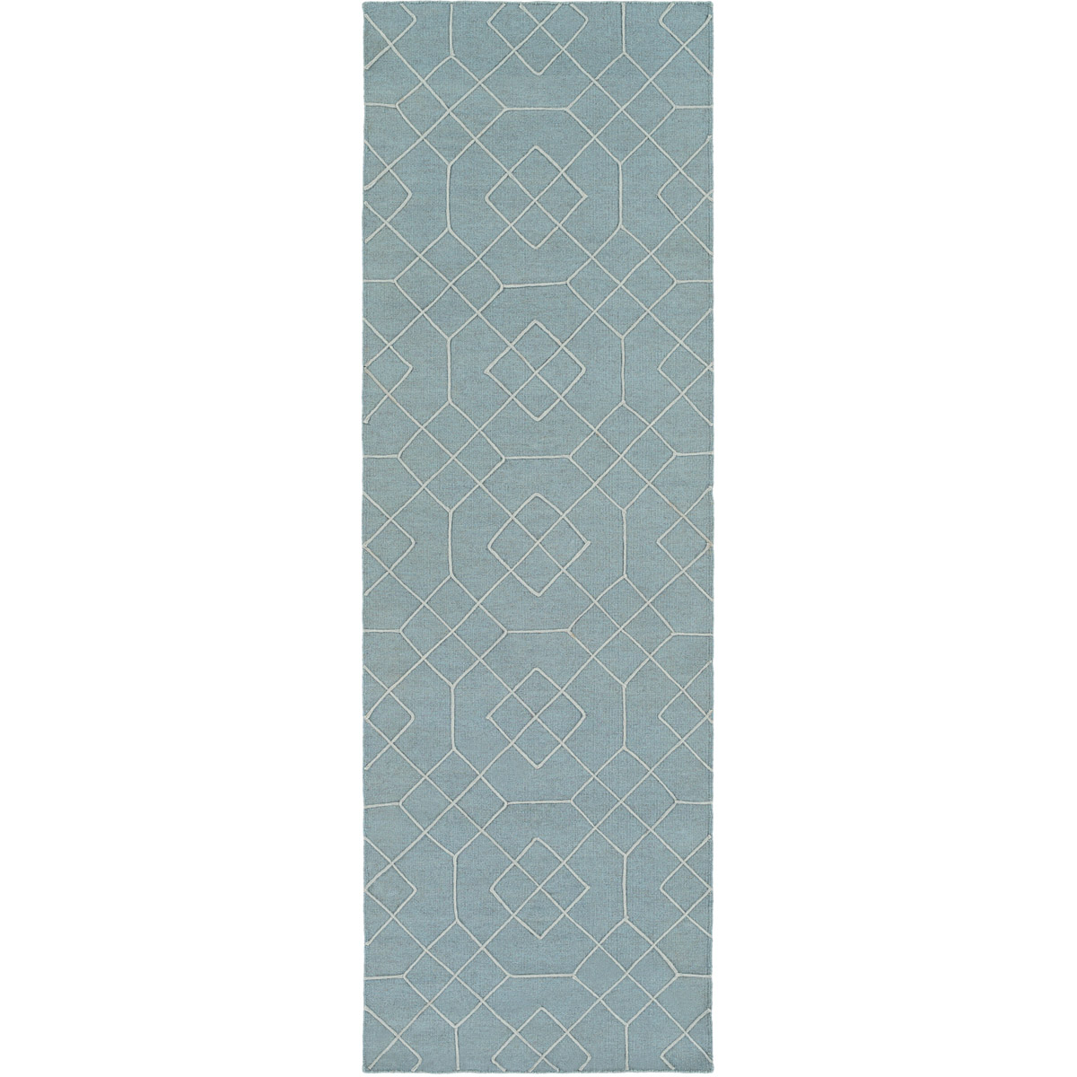 Seabrook 36 X 24 inch Aqua, Medium Gray Rug