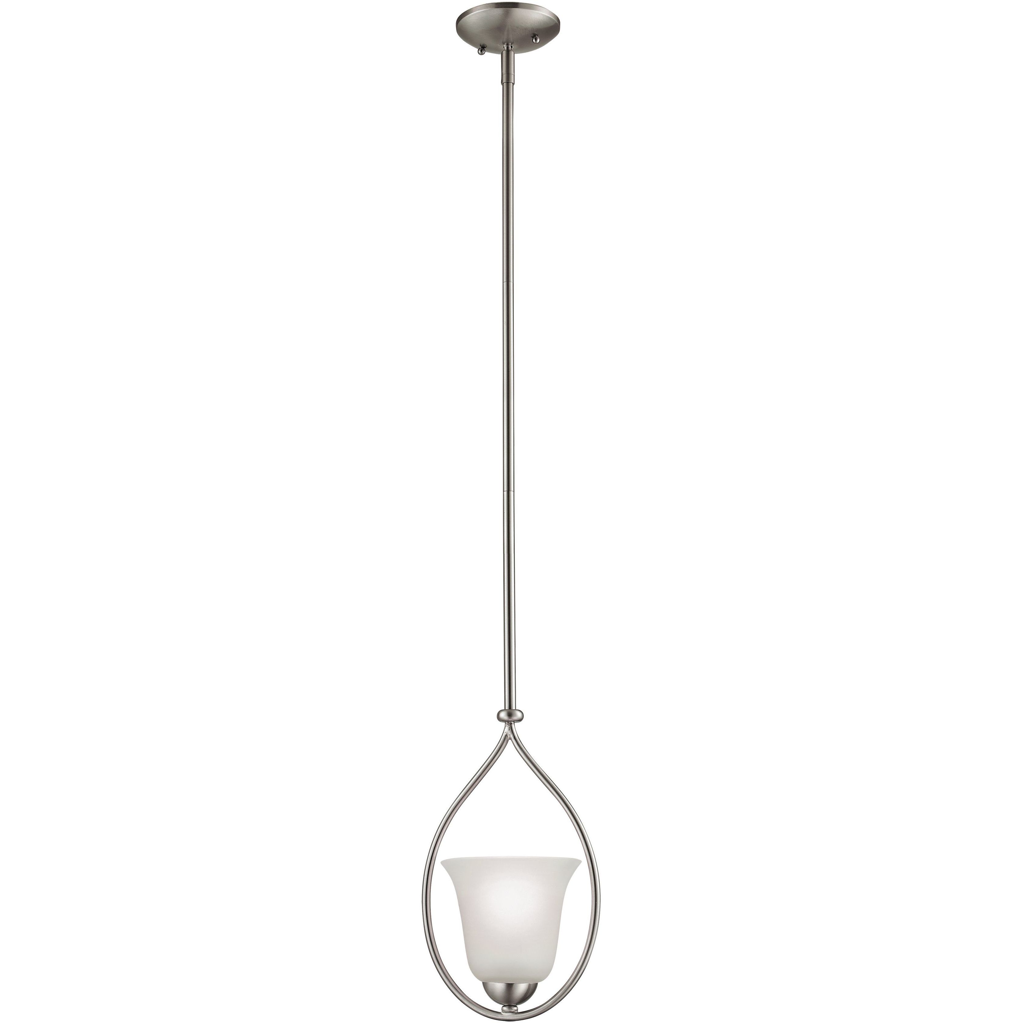 Conway 1 Light 8 inch Brushed Nickel Mini Pendant Ceiling Light