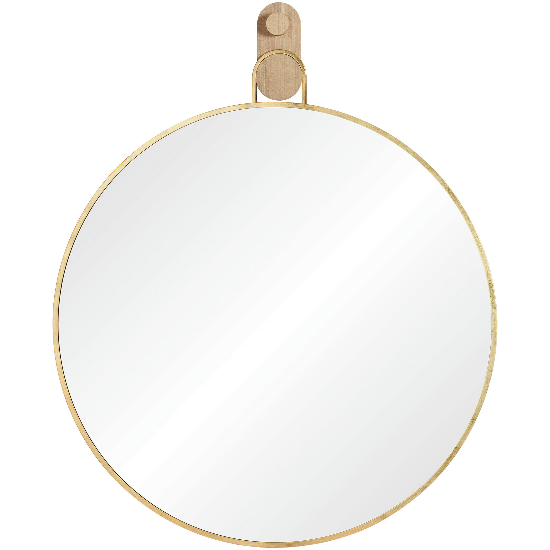 Kinsley 49 X 40 inch Clear and Gold Wall Mirror