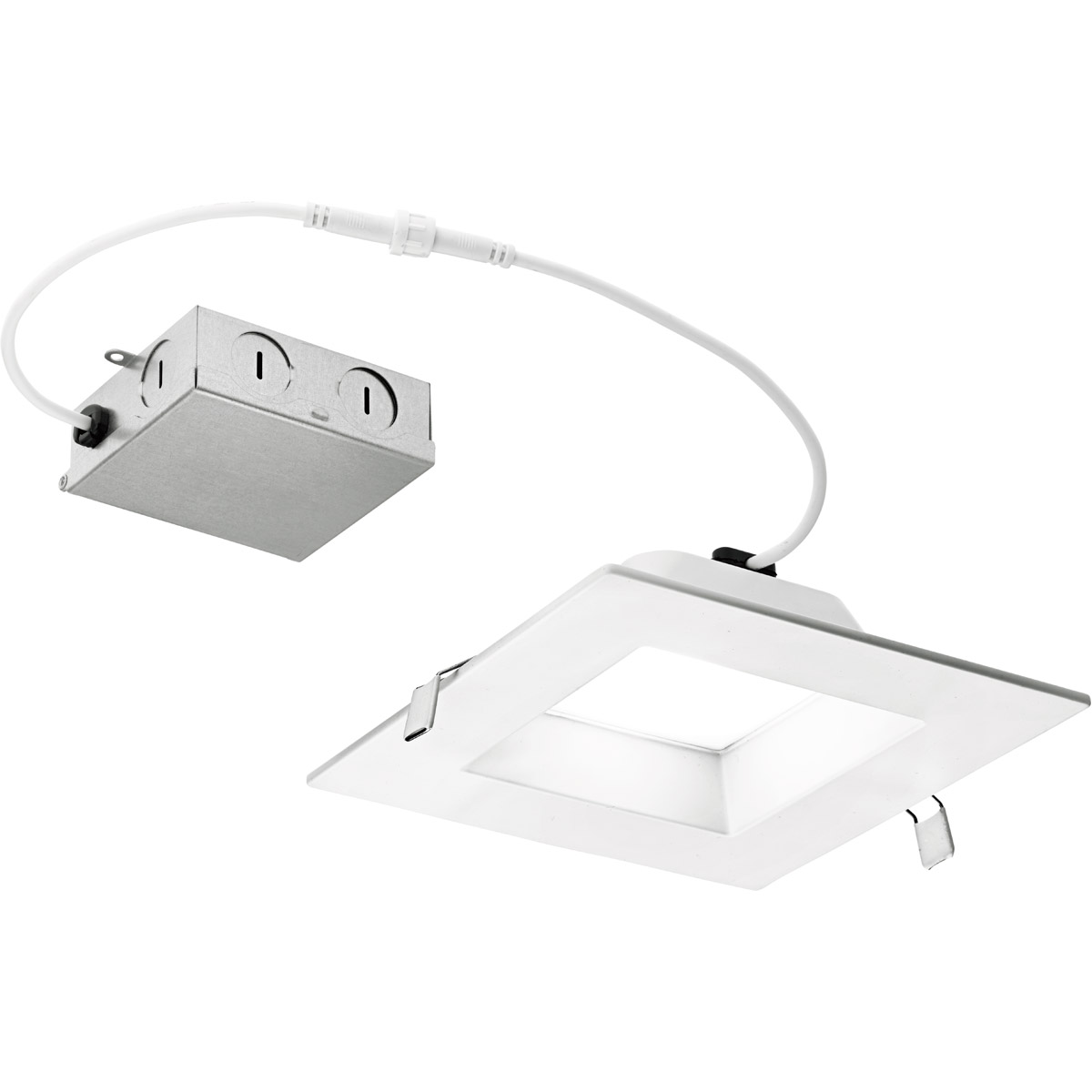 Direct To Ceiling Recessed Textured White Downlight