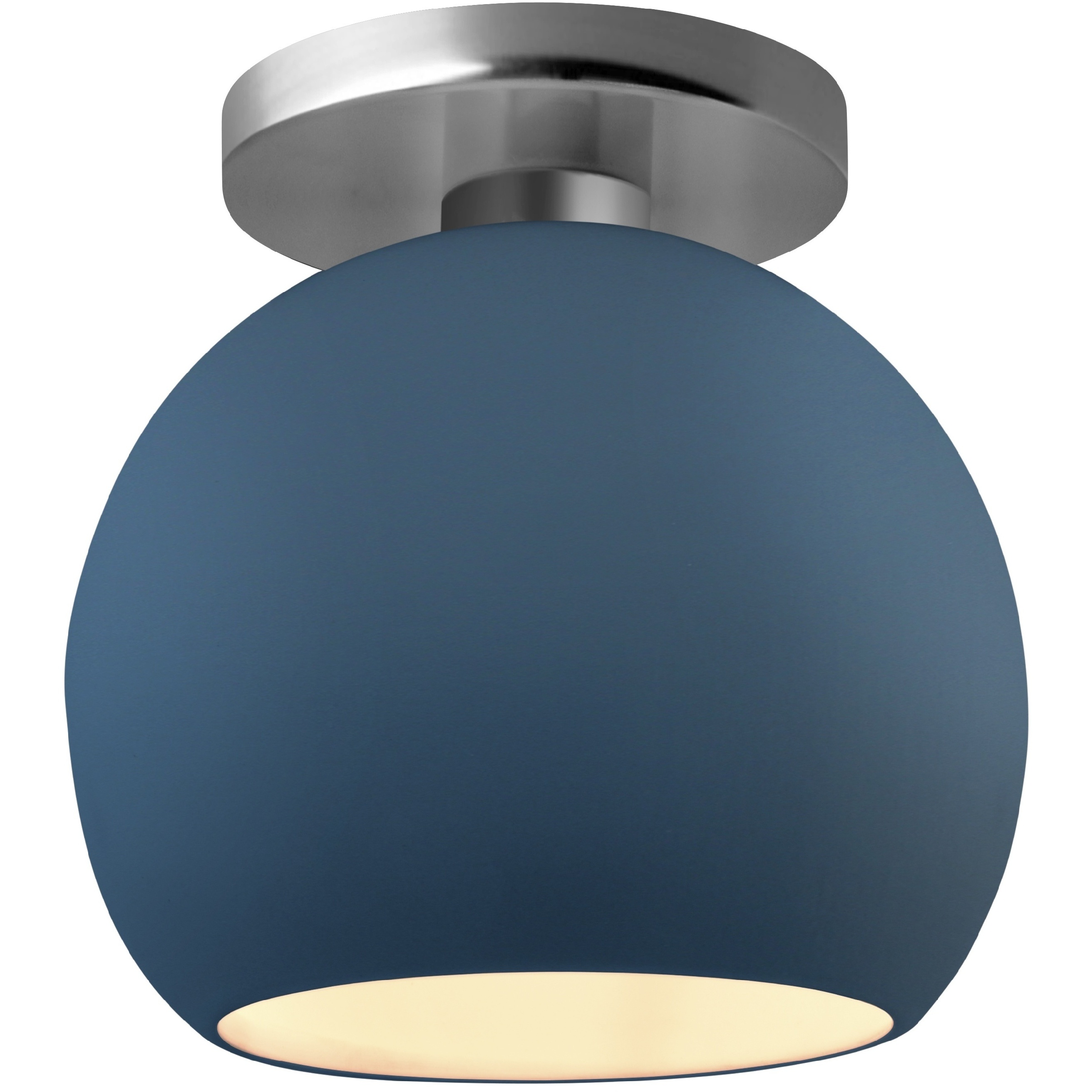 Radiance LED 10 inch Midnight Sky and Brushed Nickel Semi Flush Ceiling Light