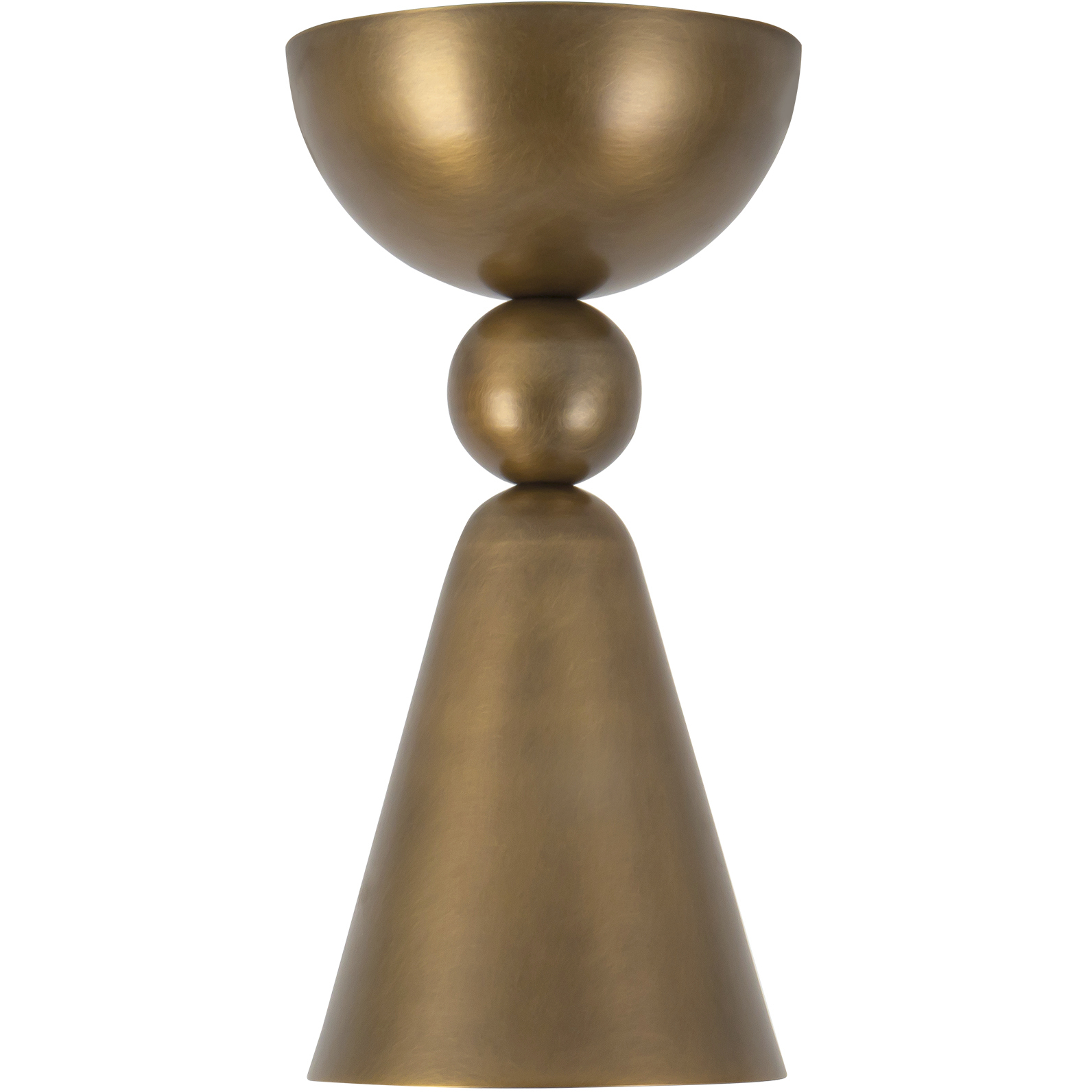 Murphy 1 Light 4 inch Vintage Brass Flush Mount Ceiling Light