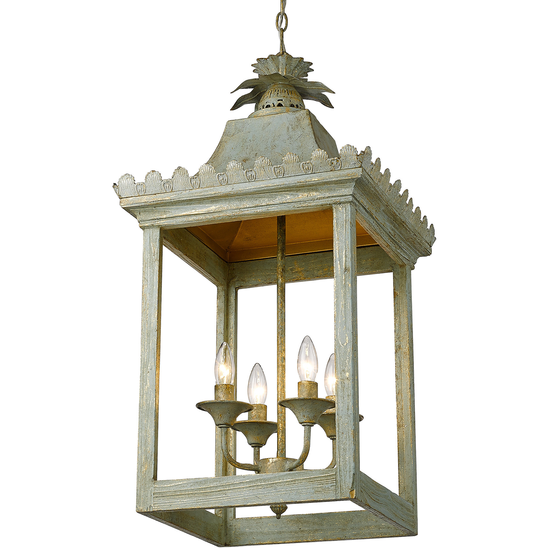 Finley 4 Light 16.25 inch Vintage Sage Pendant Ceiling Light