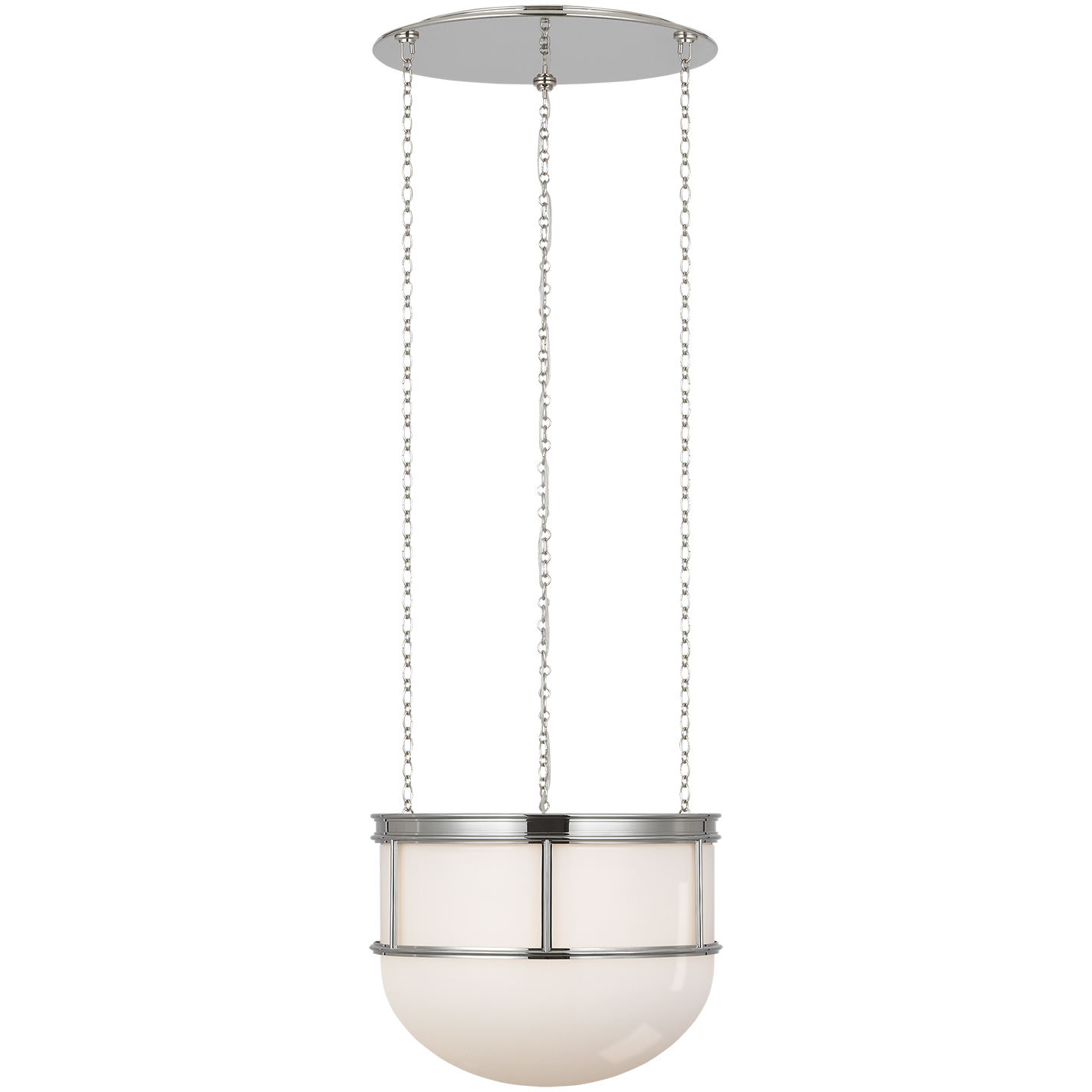 Chapman & Myers Martil LED 16.5 inch Polished Nickel Lantern Pendant Ceiling Light