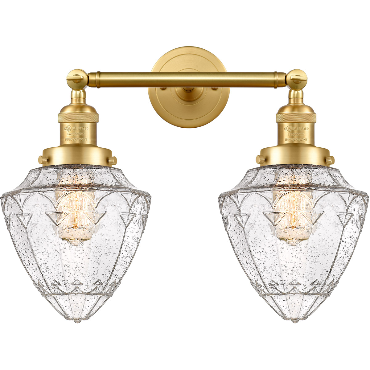 Franklin Restoration Bullet LED 18 inch Satin Gold Bath Vanity Light Wall Light
