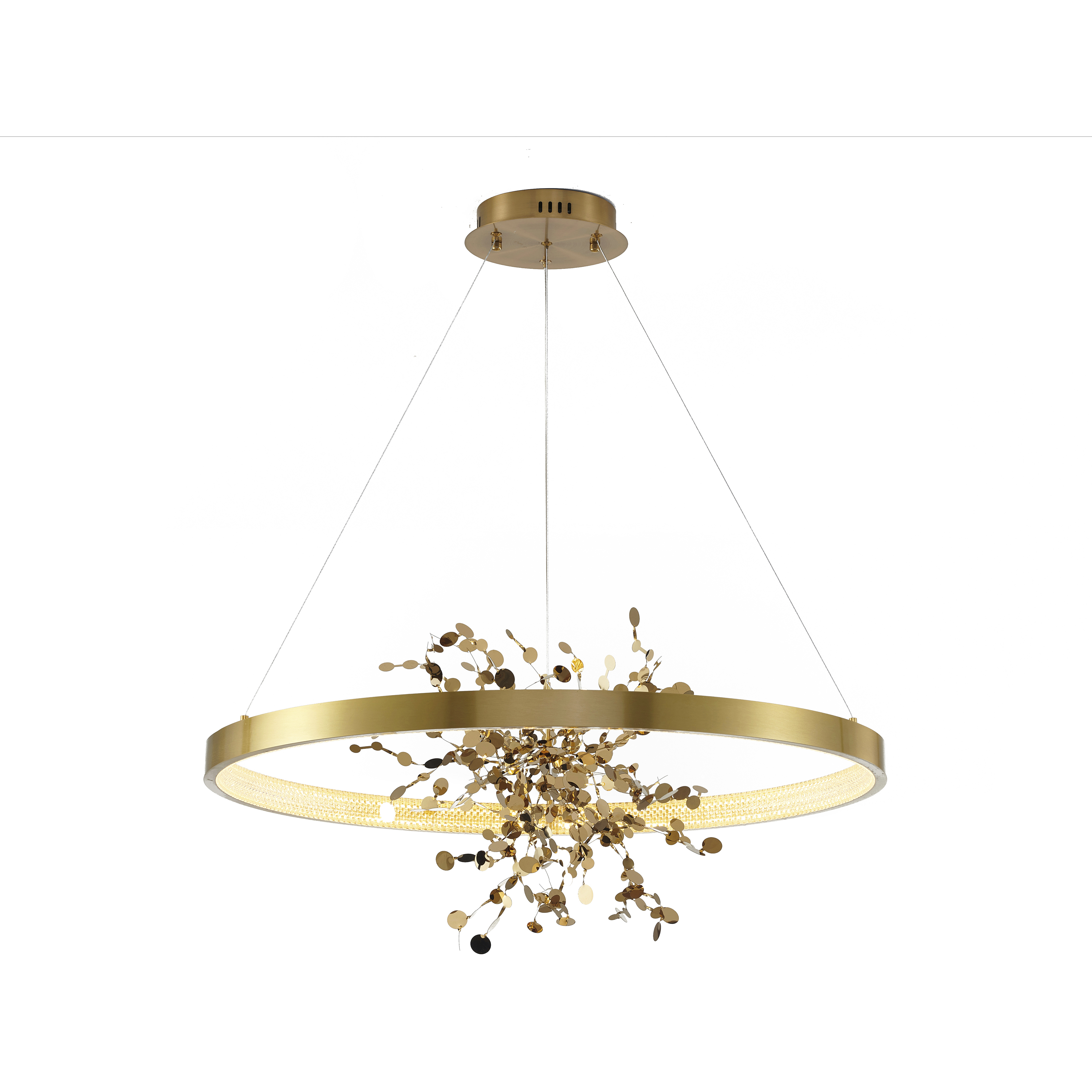 GL Series LED 31.5 inch Gold Chandelier Ceiling Light