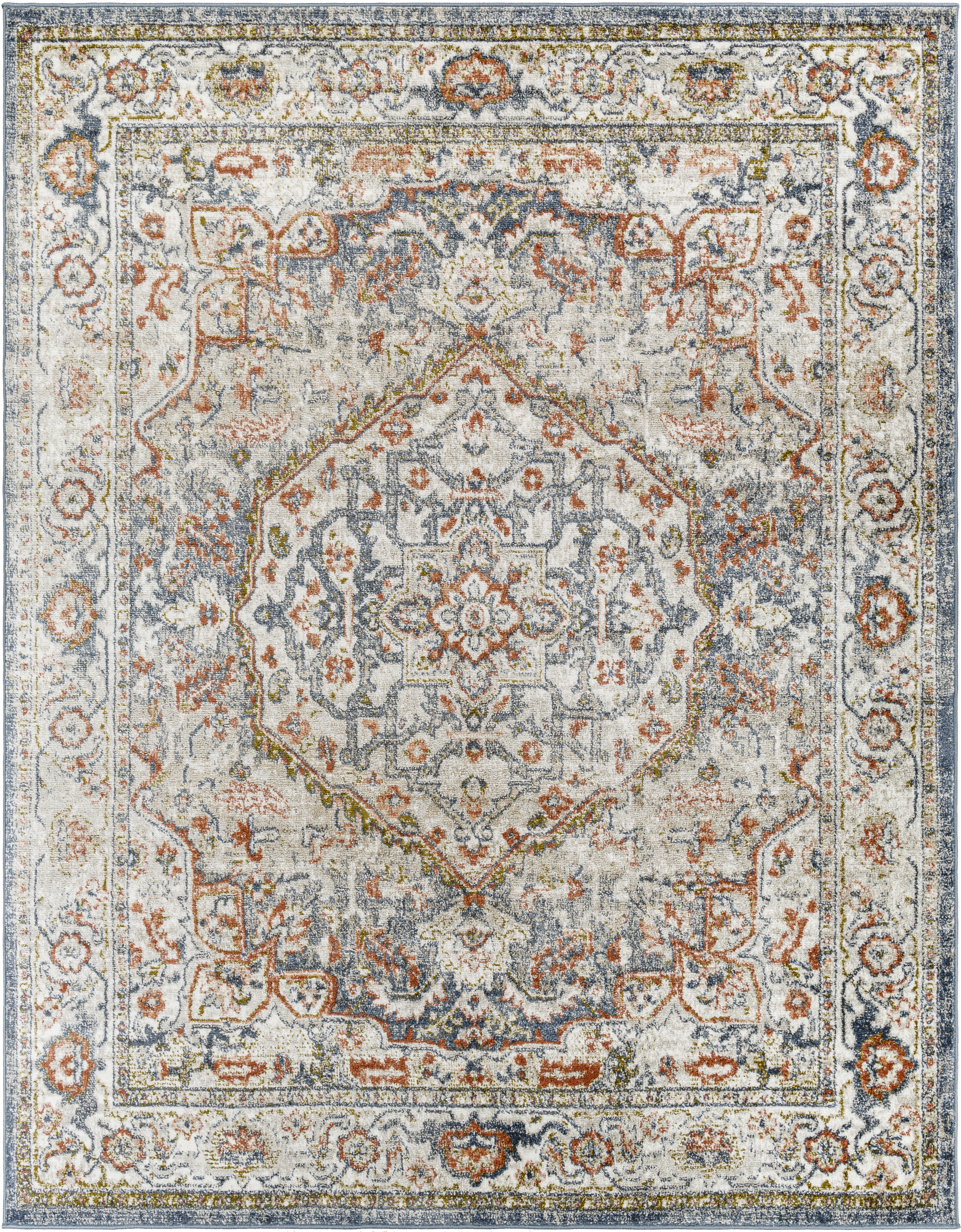 Davaro 120 X 94 inch Light Grey Rug, Rectangle