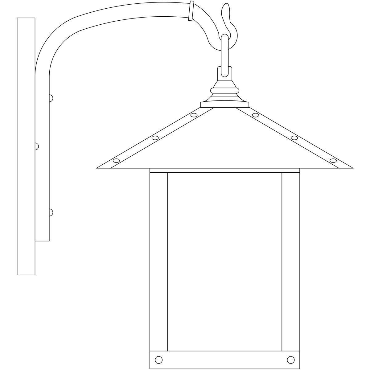 Timber Ridge 1 Light 9 inch Bronze Wall Mount Wall Light in Rain Mist